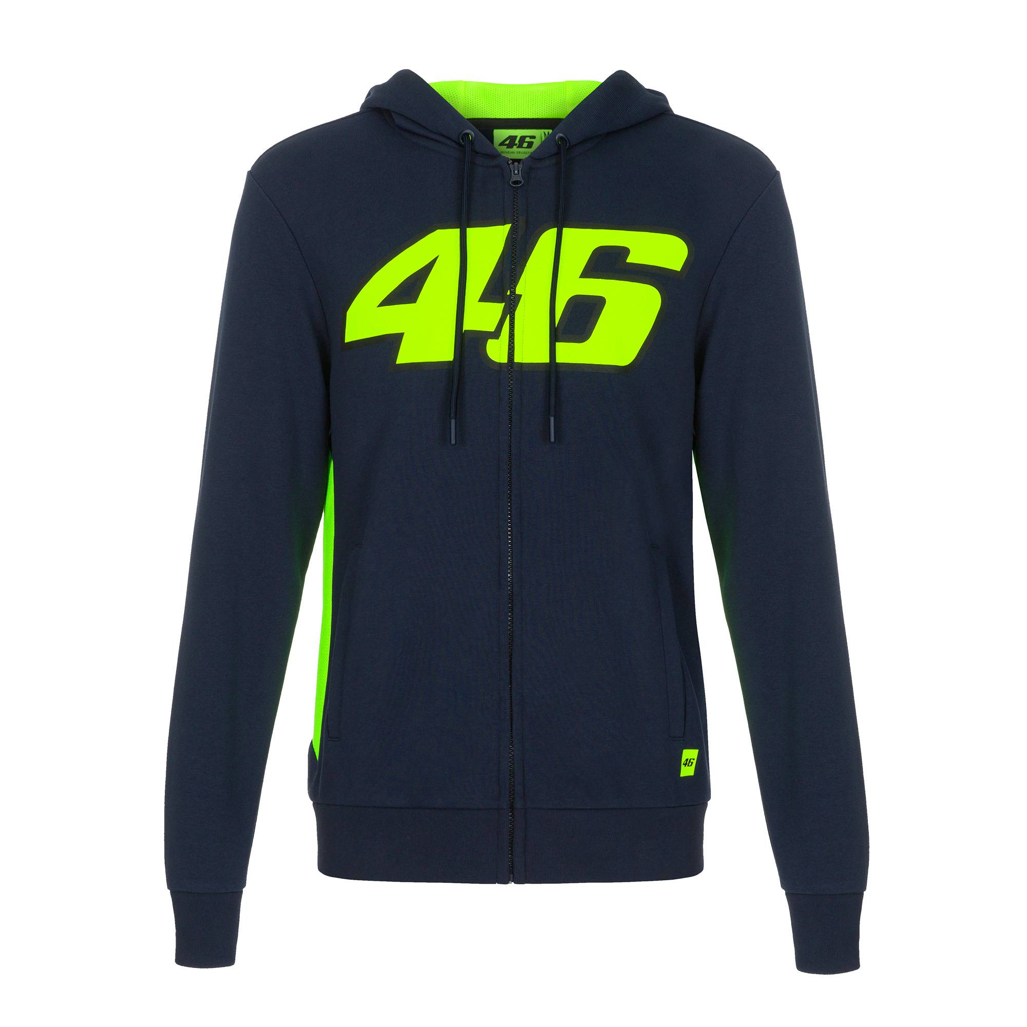 Valentino Rossi Kapuzensweatjacke "46" - blau