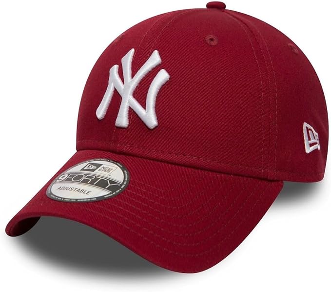 New York Yankees Essential 9FORTY verstellbare New Era Cap - bordeaux