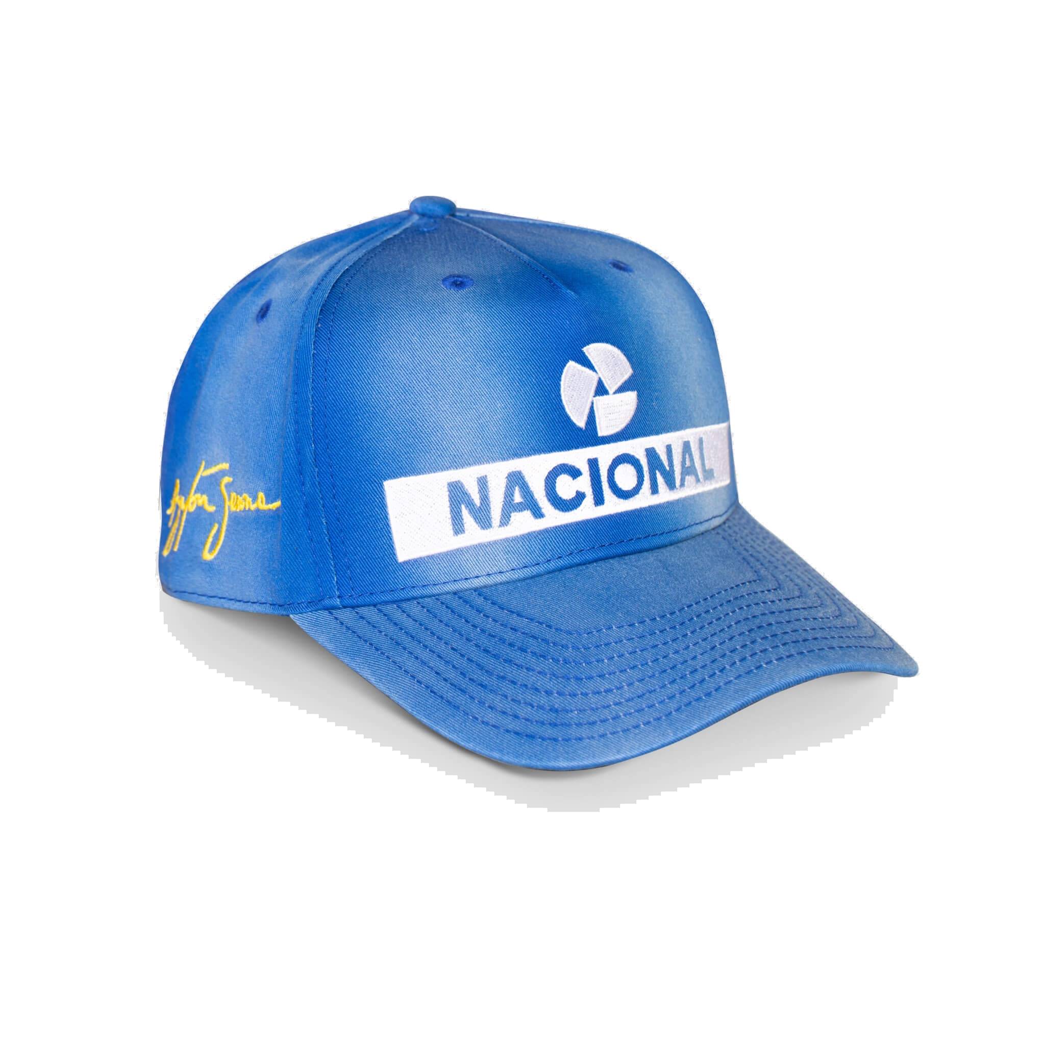 Ayrton Senna vintage Cap "Nacional" - blau