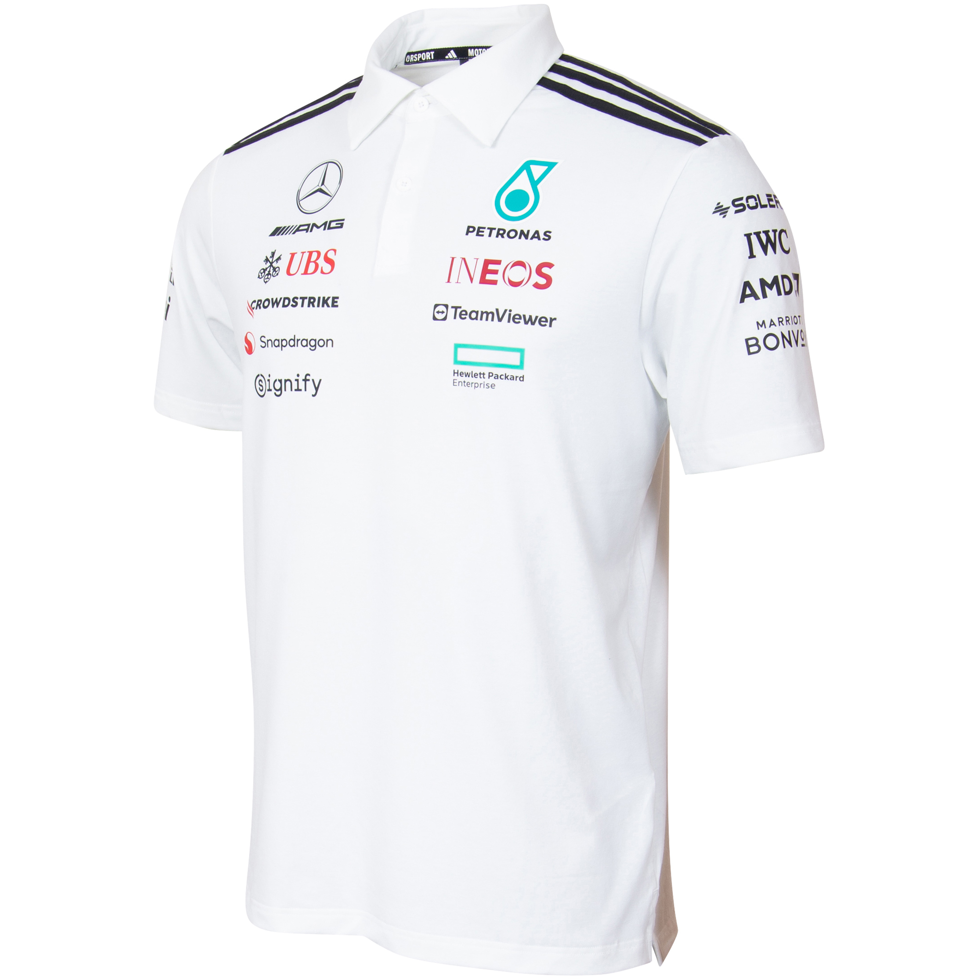 Mercedes AMG Petronas Adidas Team Polohemd - weiß