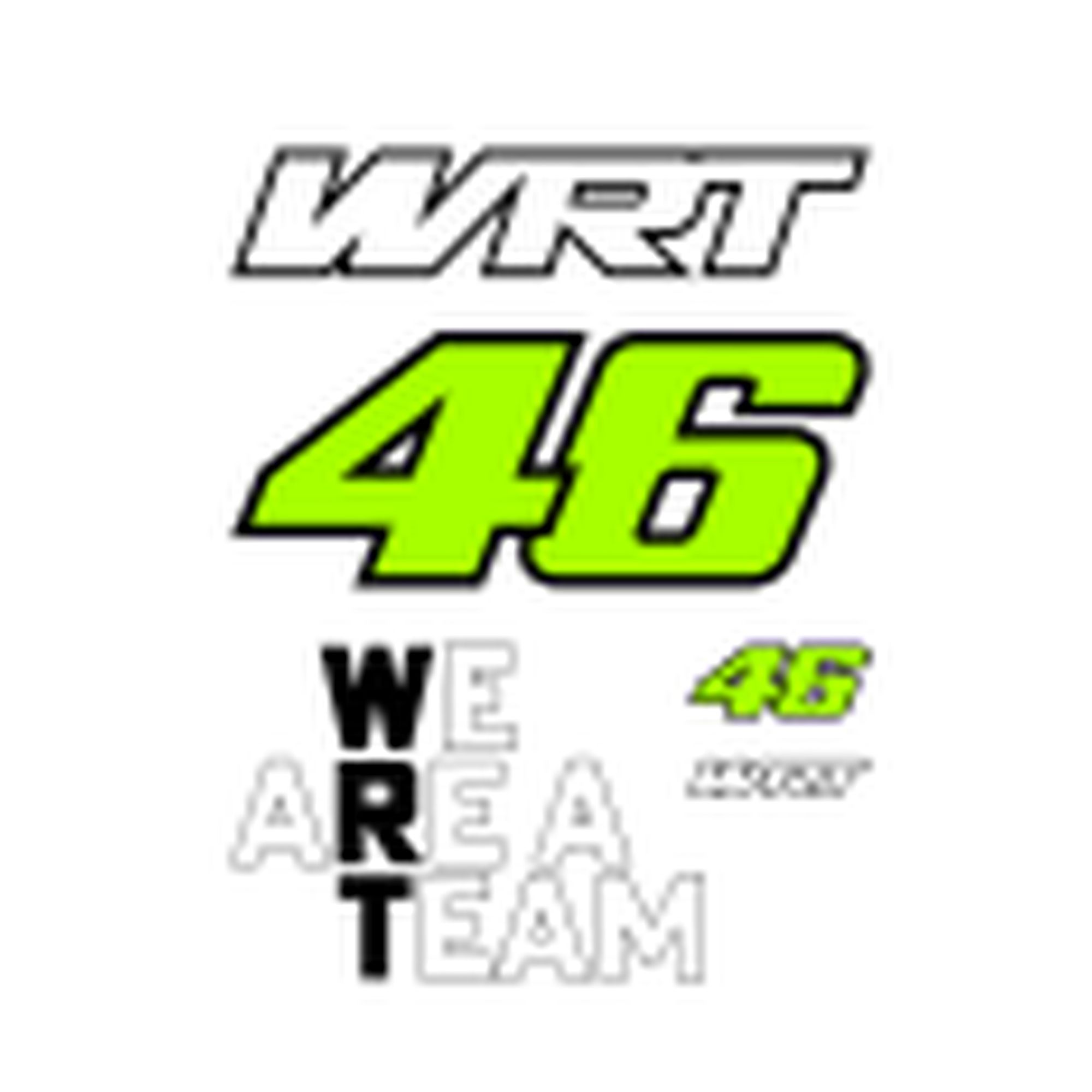 Valentino Rossi Sticker Set WRT klein - 12 x 9,5 cm