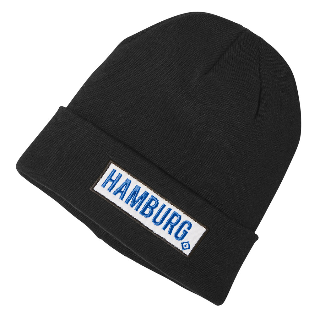 HSV Mütze "Silvan" mit Hamburg Schriftzug - schwarz