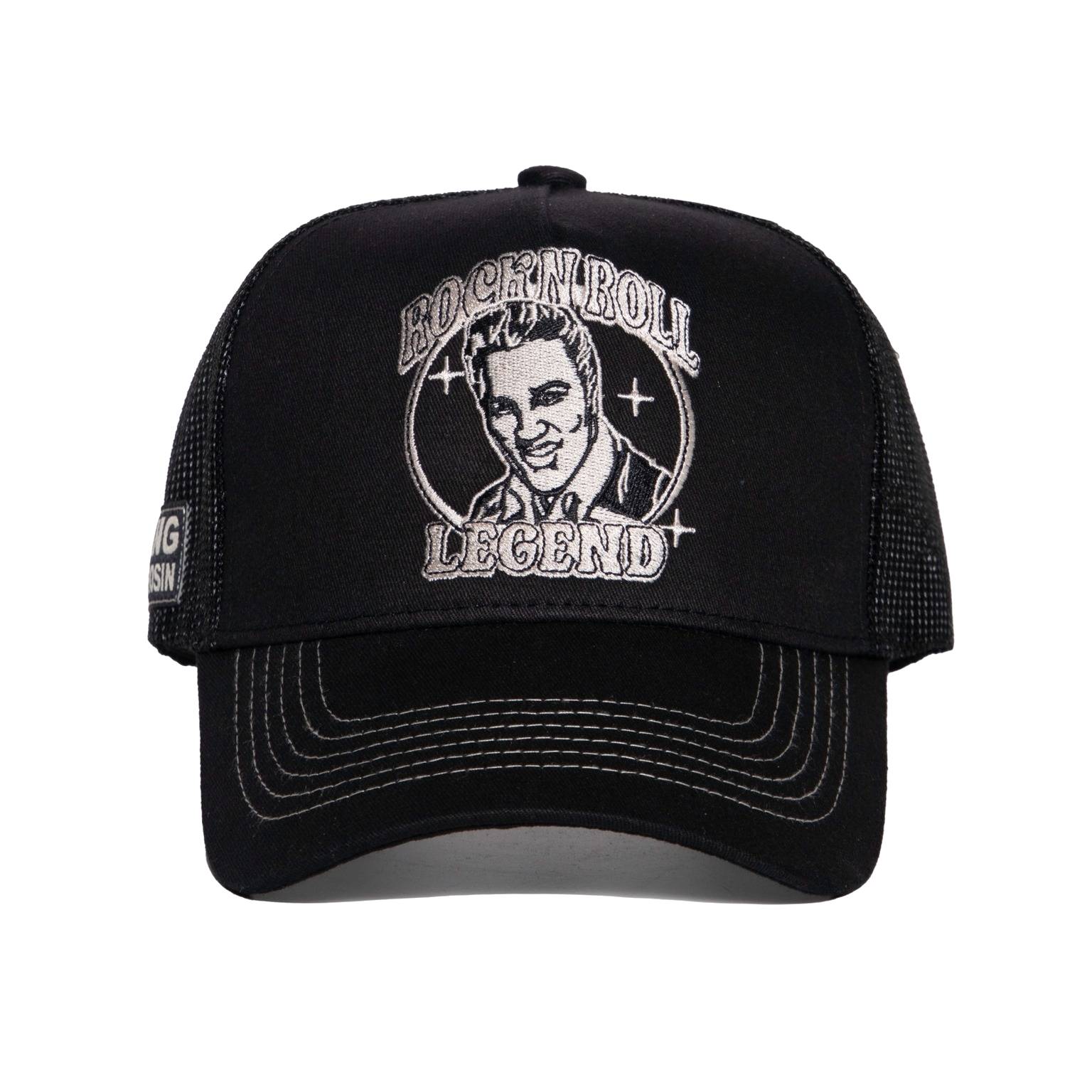 King Kerosin Trucker Cap "Rock n Roll Legend" - schwarz