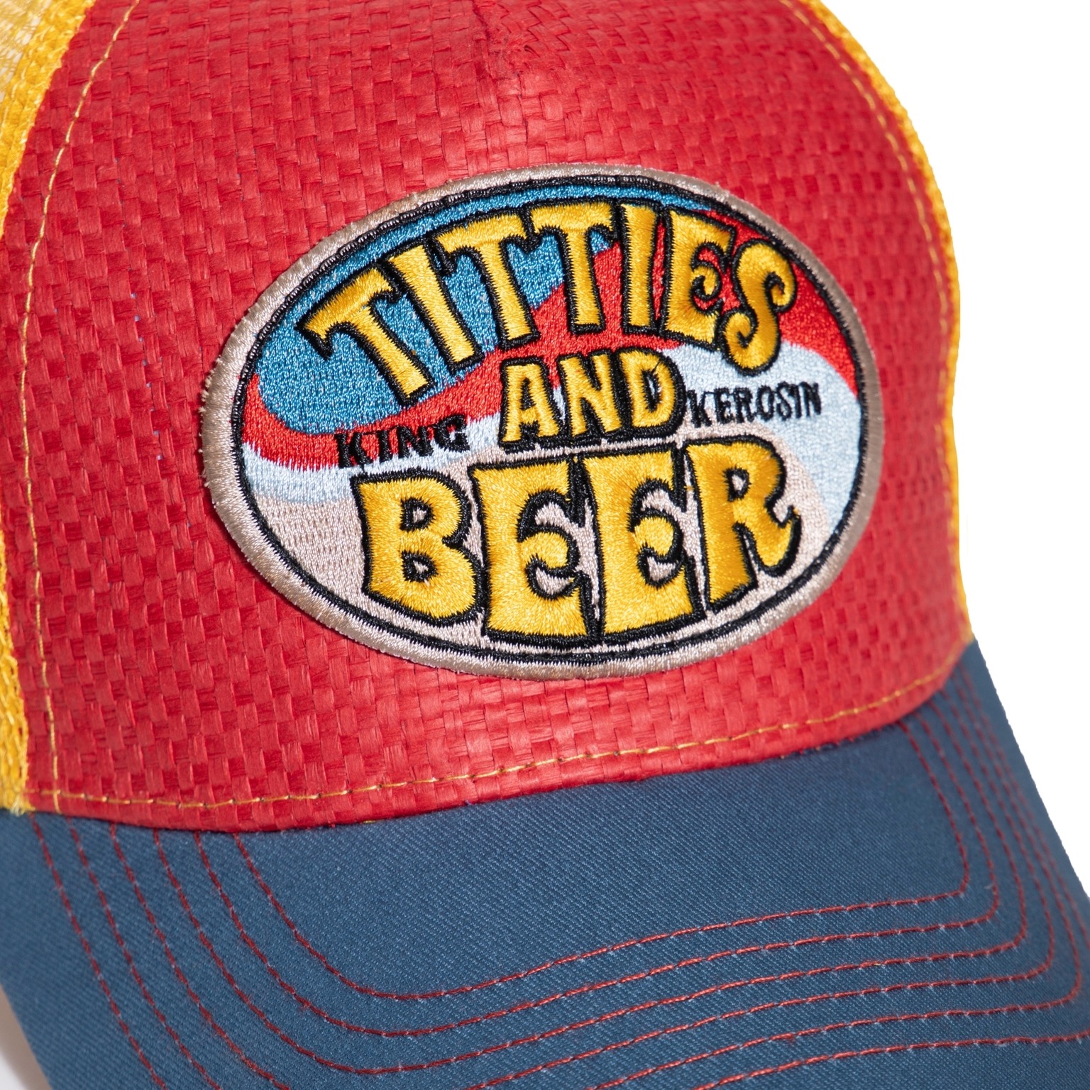 King Kerosin Trucker Cap "Titties and Beer" - multicolor