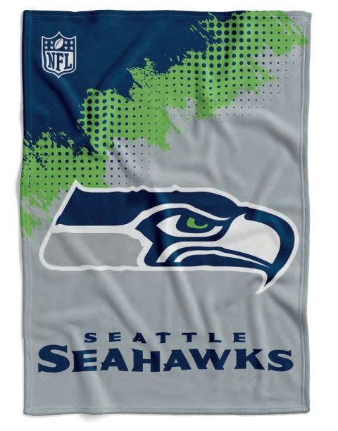 Seattle Seahawks Flannel Decke /Throw "CORNER" 