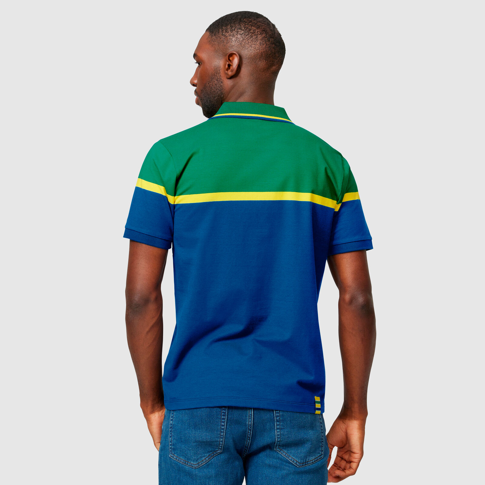 Ayrton Senna Polo "Streifen" - multicolor