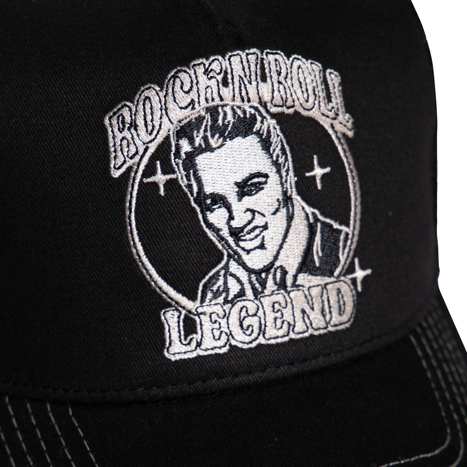 King Kerosin Trucker Cap "Rock n Roll Legend" - schwarz