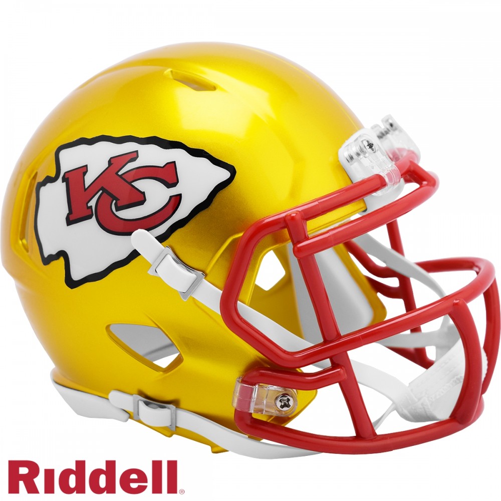 Kansas City Chiefs - Mini Helm SPEED FLASH - gelb