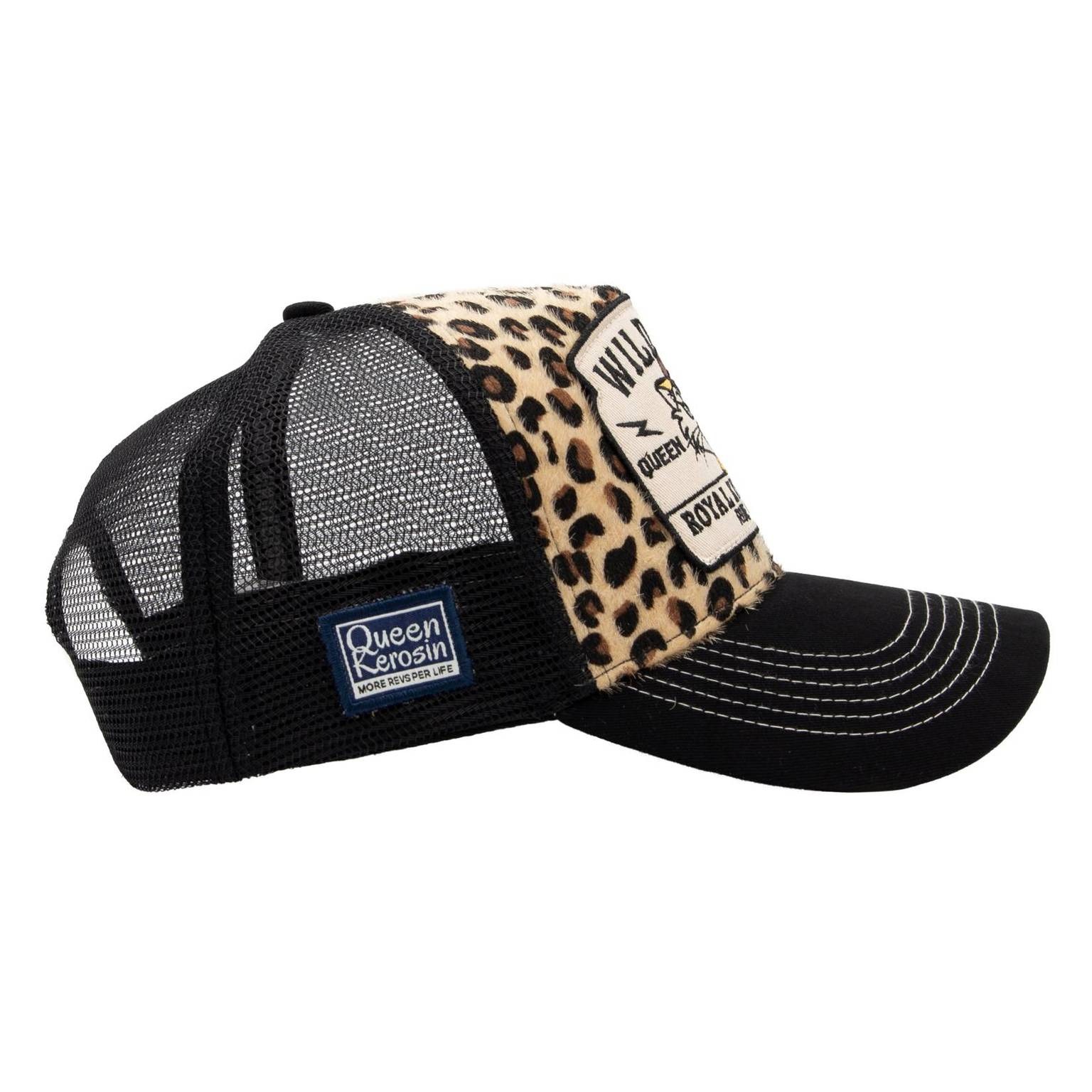 Queen Kerosin Damen Trucker Cap "Royal Kitten Club" - schwarz