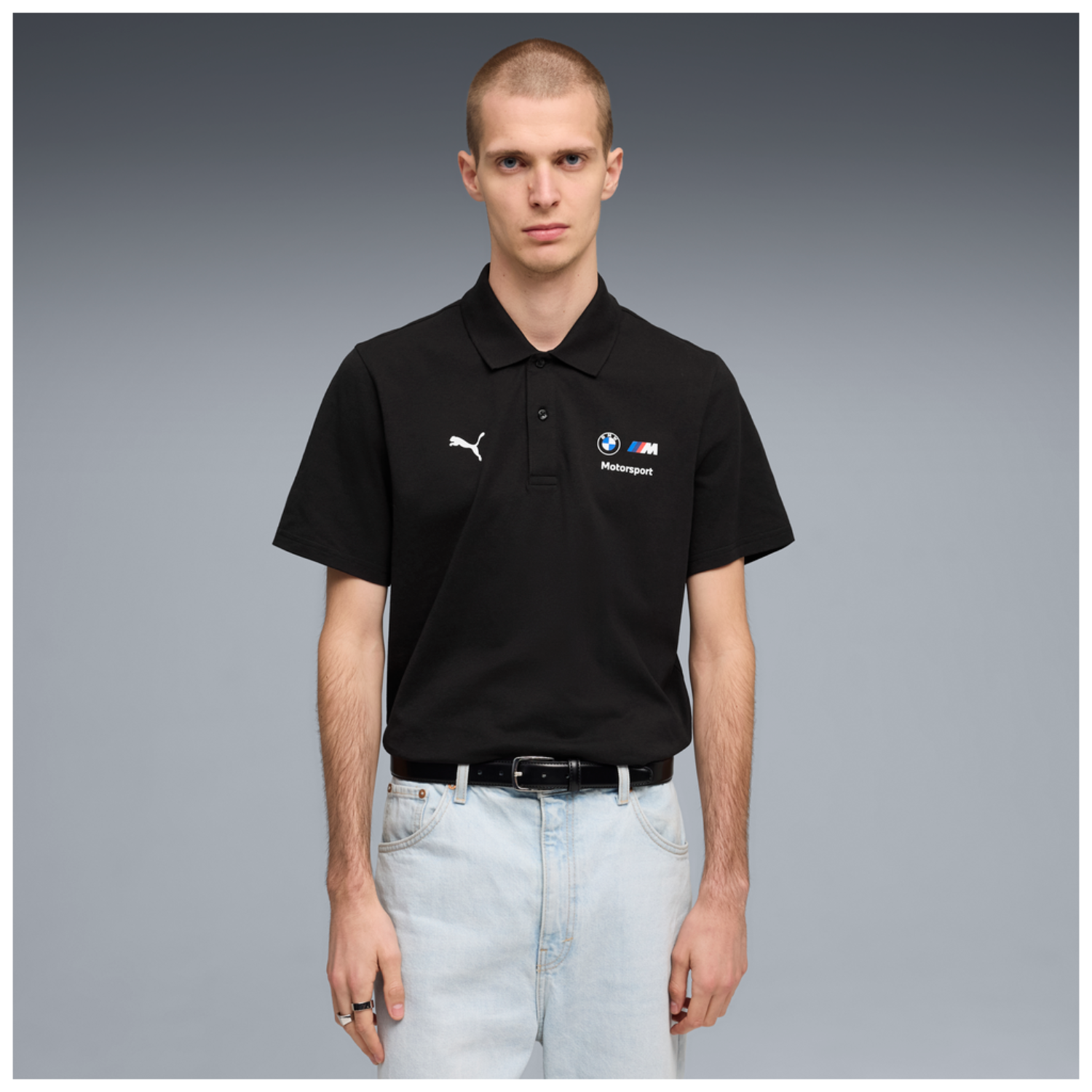 BMW M Motorsport Poloshirt "Essential Logo" Puma - schwarz