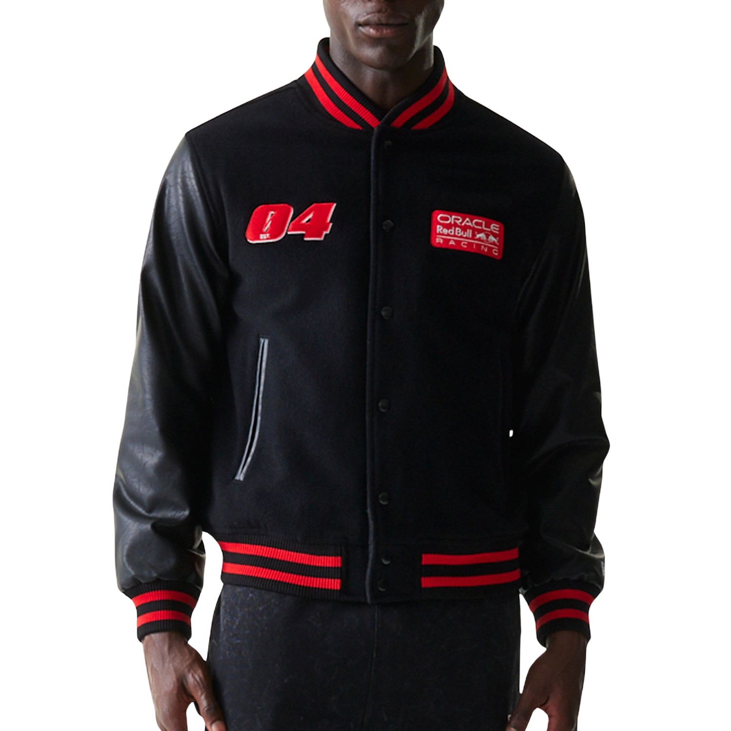 Red Bull Racing Collegejacke New Era - schwarz