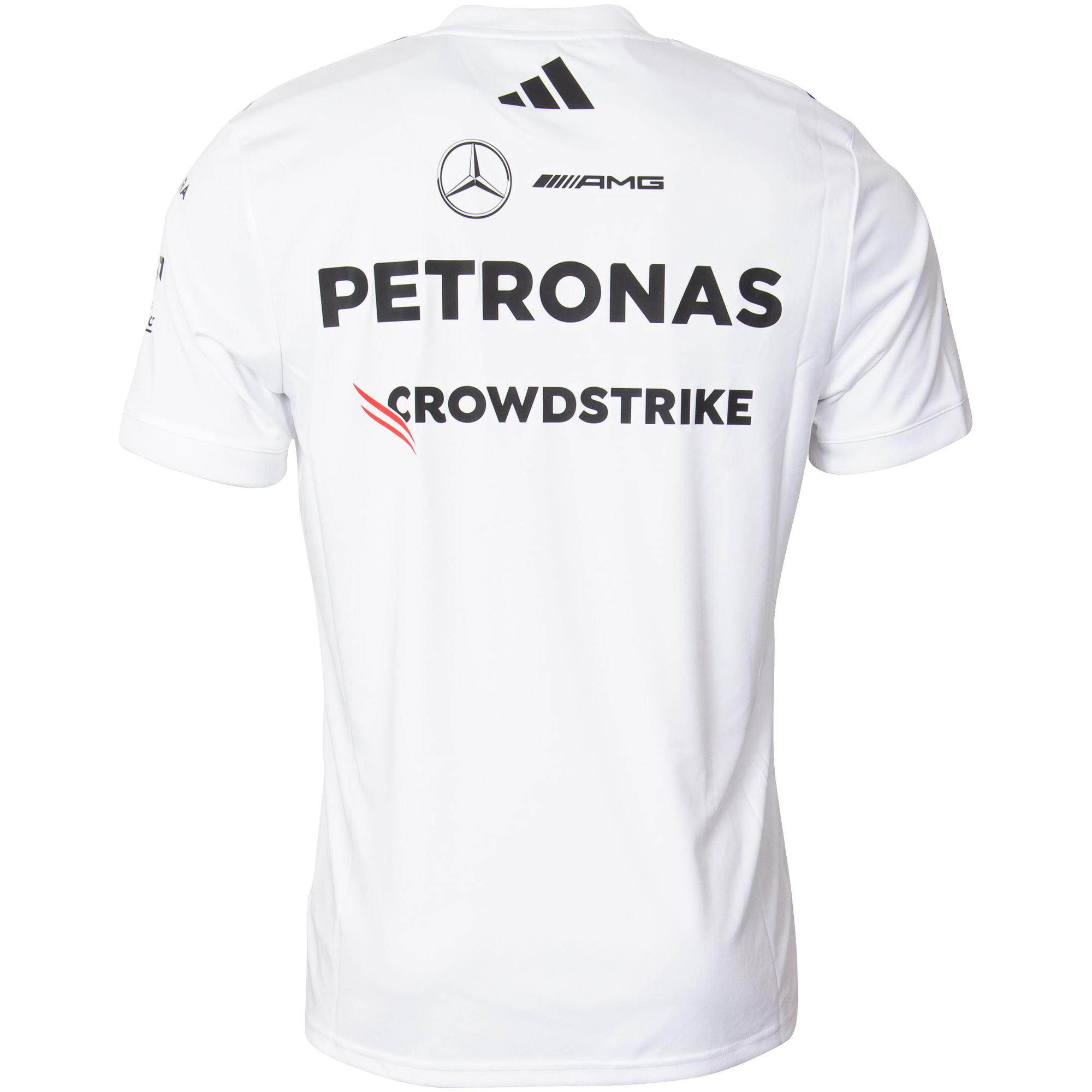 Mercedes AMG Petronas Adidas Team T-Shirt mit Rückenprint - weiß