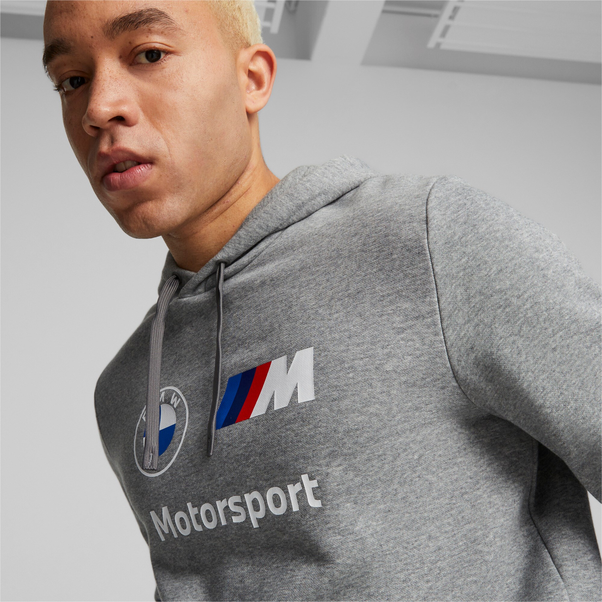 BMW Motorsport Puma Hoodie "Logo" - grau