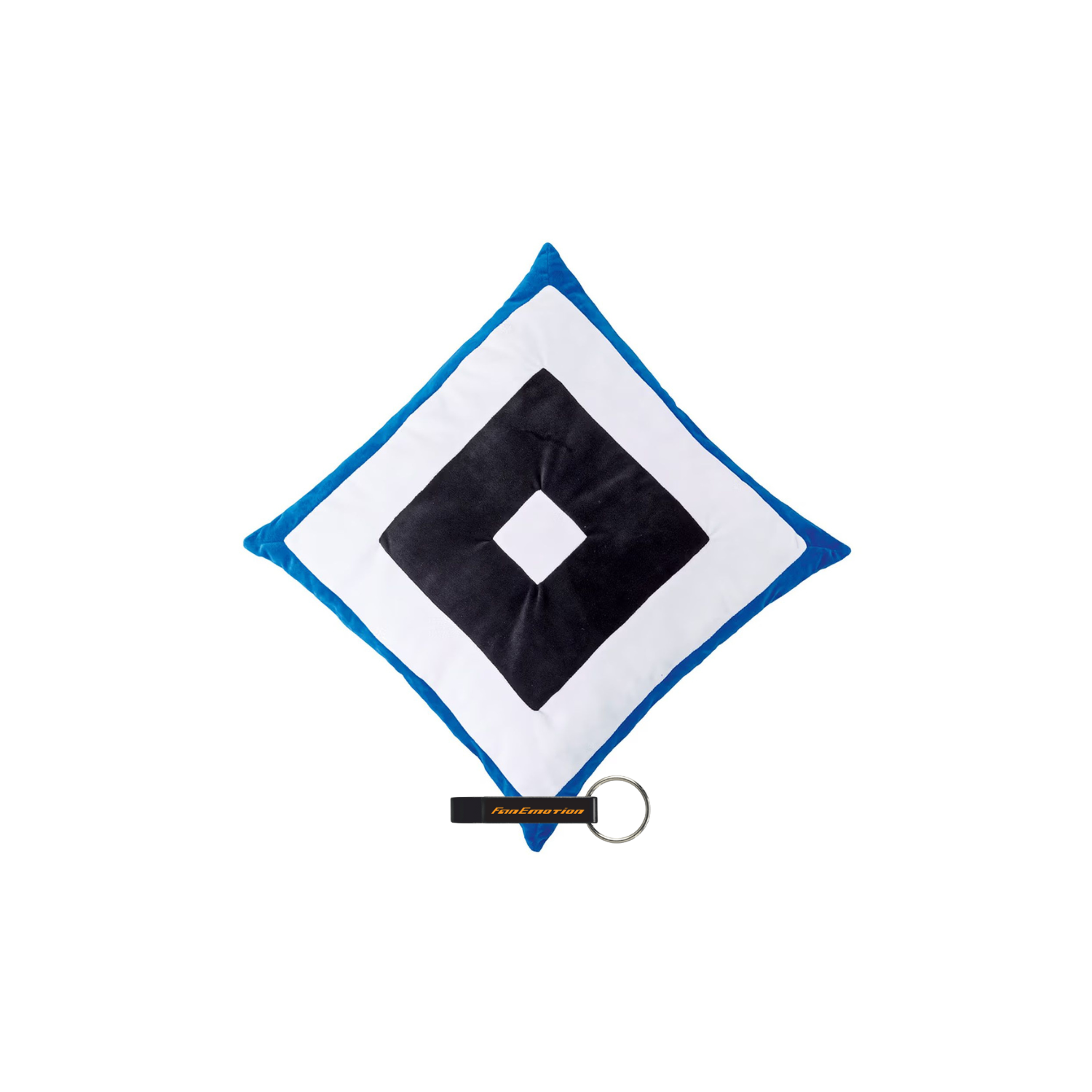HSV Nickikissen Raute + FanEmotion Flaschenöffner - Set