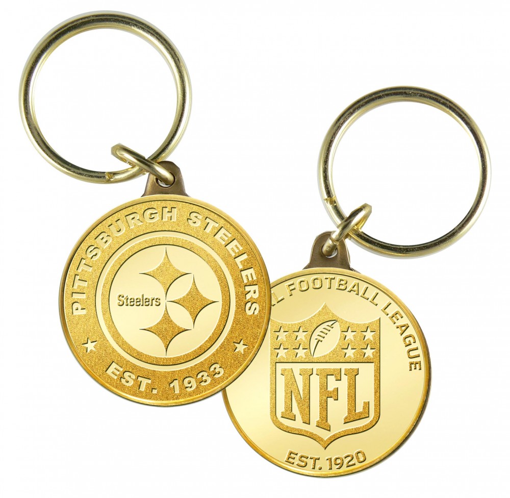 Pittsburgh Steelers Minted Coin Keyring