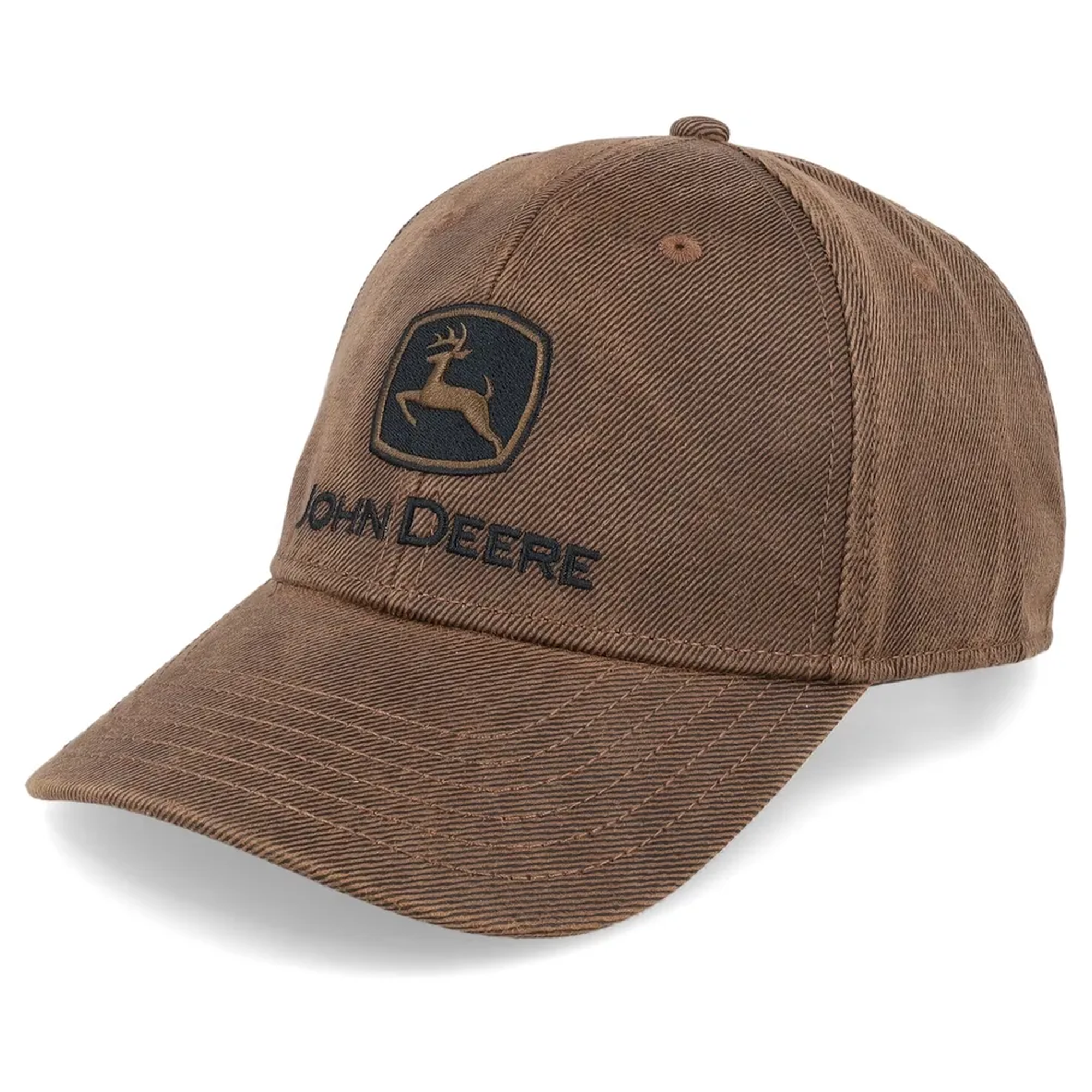 John Deere Oilskin Cap TM Logo - braun