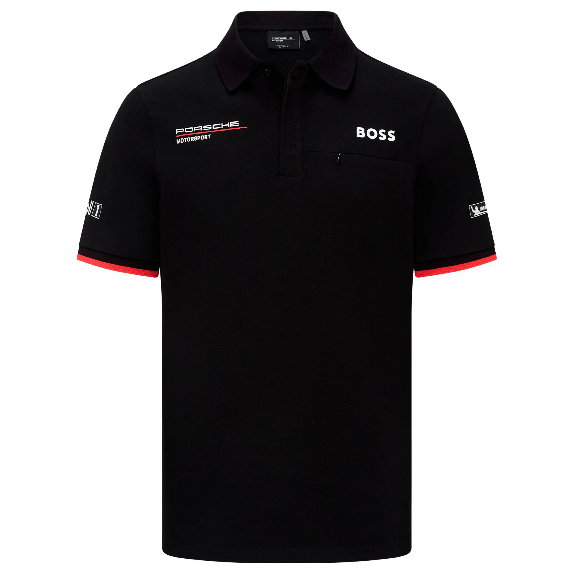 Porsche Motorsport Polohemd "Teamline" - schwarz