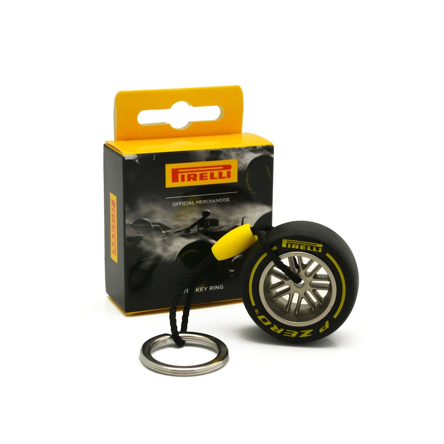 Pirelli Schlüsselanhänger F1 Reifen - gelb