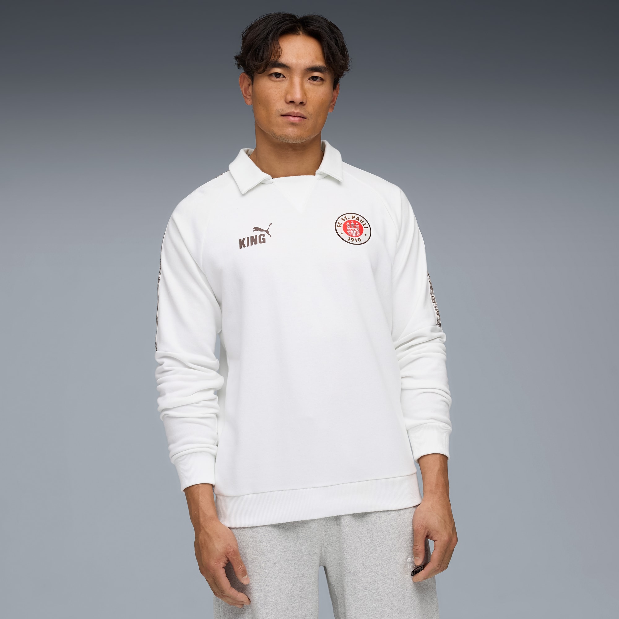 FC St. Pauli - PUMA Retro Sweatshirt King 2025/26 - weiß