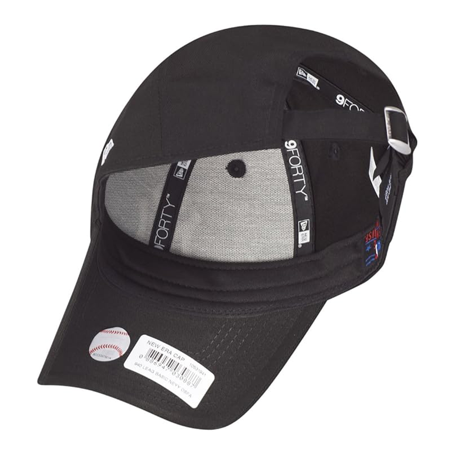 New York Yankees Essential 9FORTY verstellbare New Era Cap - schwarz