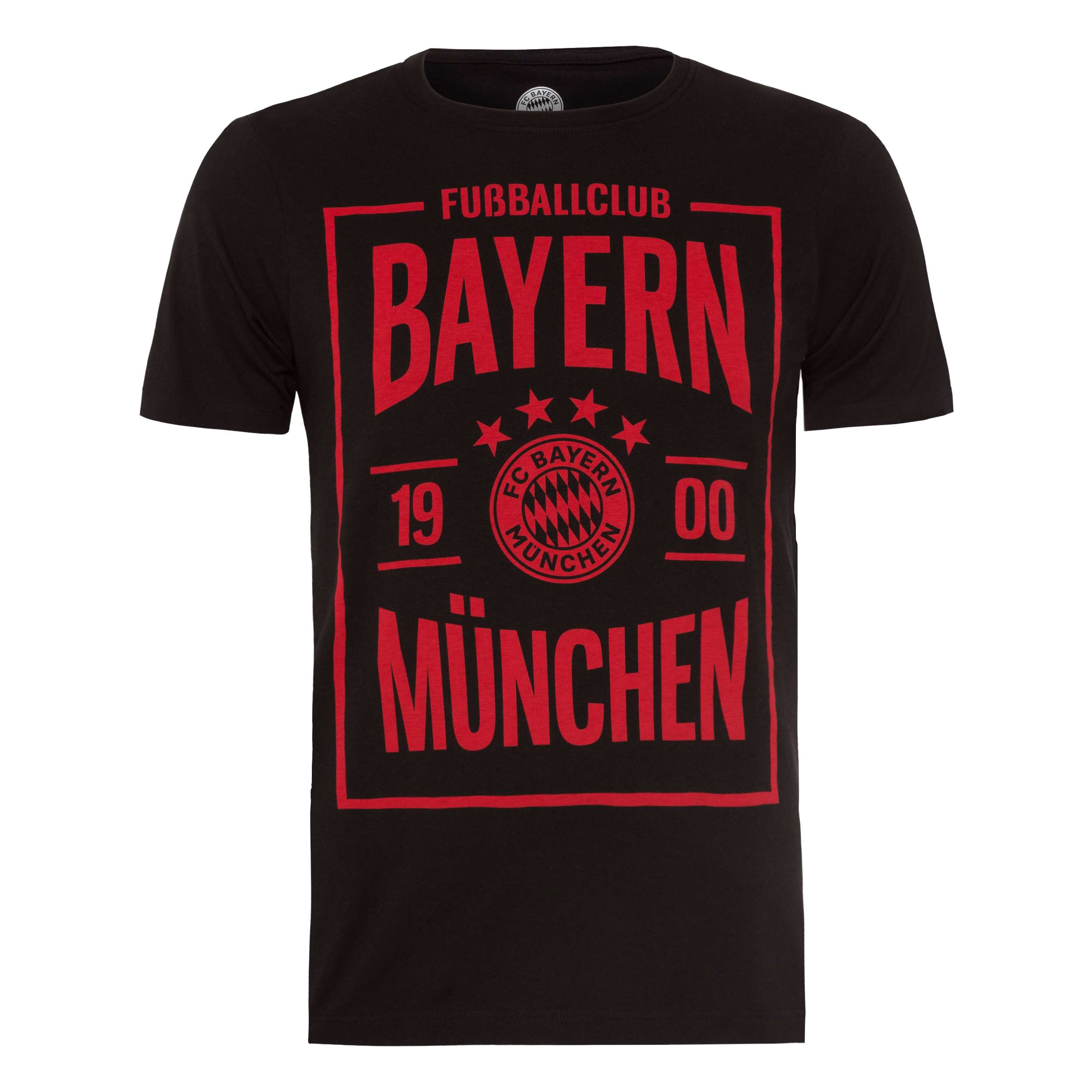FC Bayern München T-Shirt "Fußballclub Bayern" - schwarz