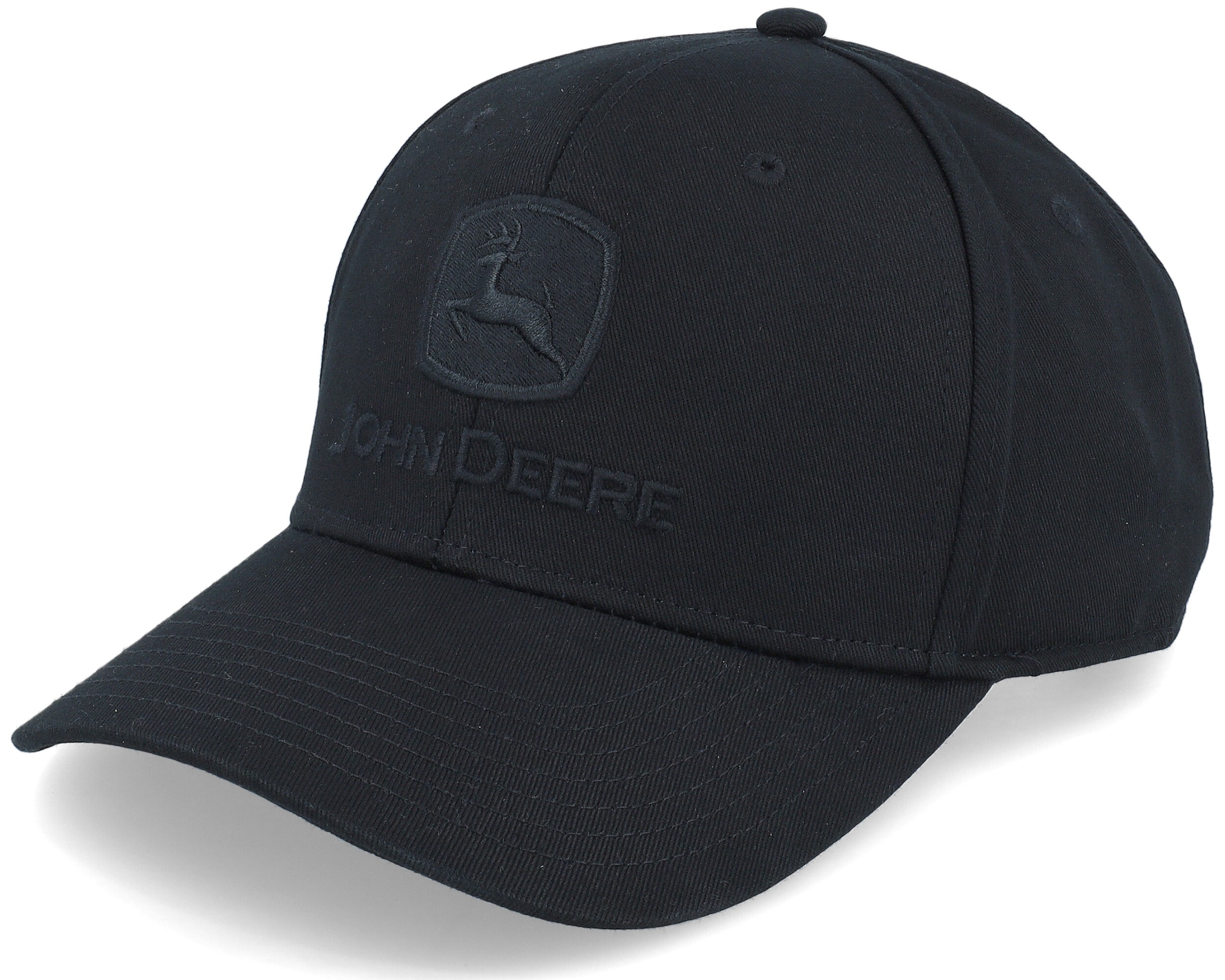 John Deere Cap Logo Full Black - schwarz