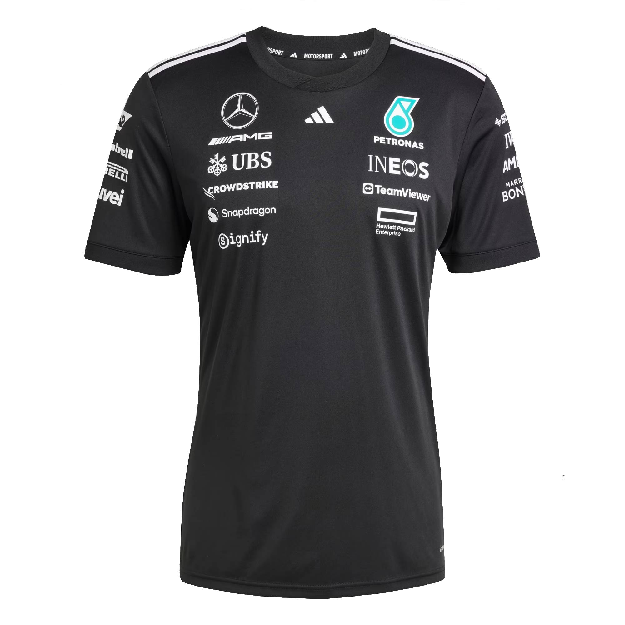 Mercedes AMG Petronas Adidas Team T-Shirt - schwarz