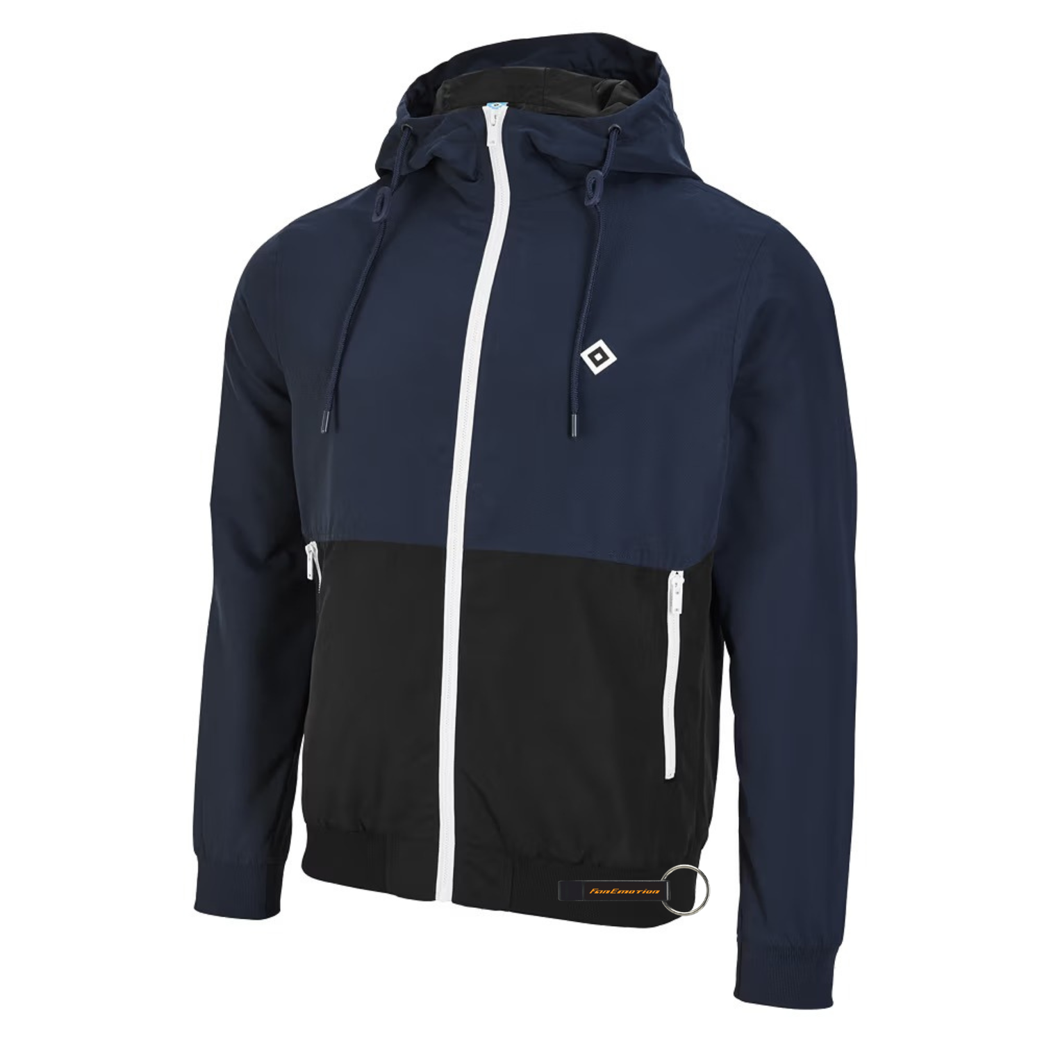 HSV Windbreaker "Fridbert" - dunkelblau + FanEmotion Flaschenöffner - Set