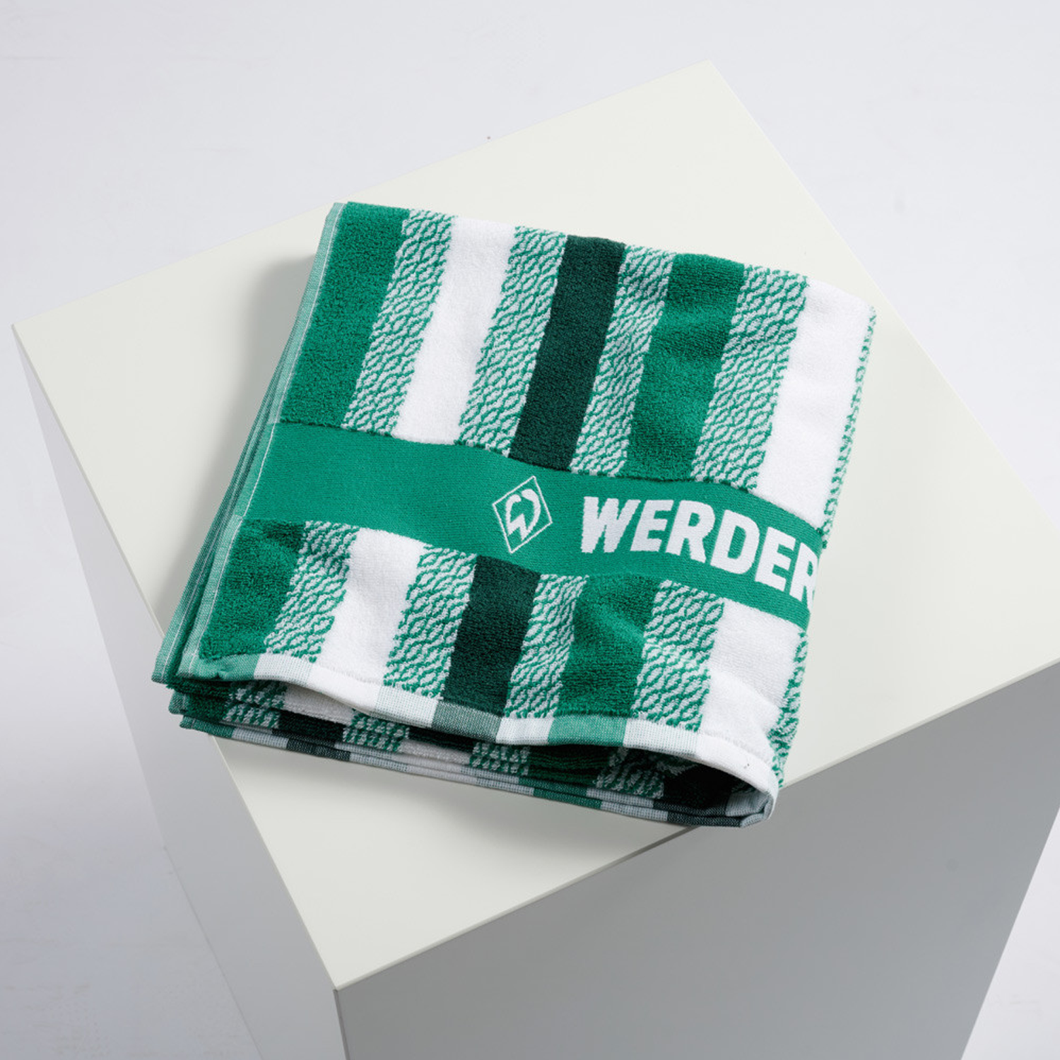 SV Werder Bremen Duschtuch Streifen GOTS 140x70 cm - grün