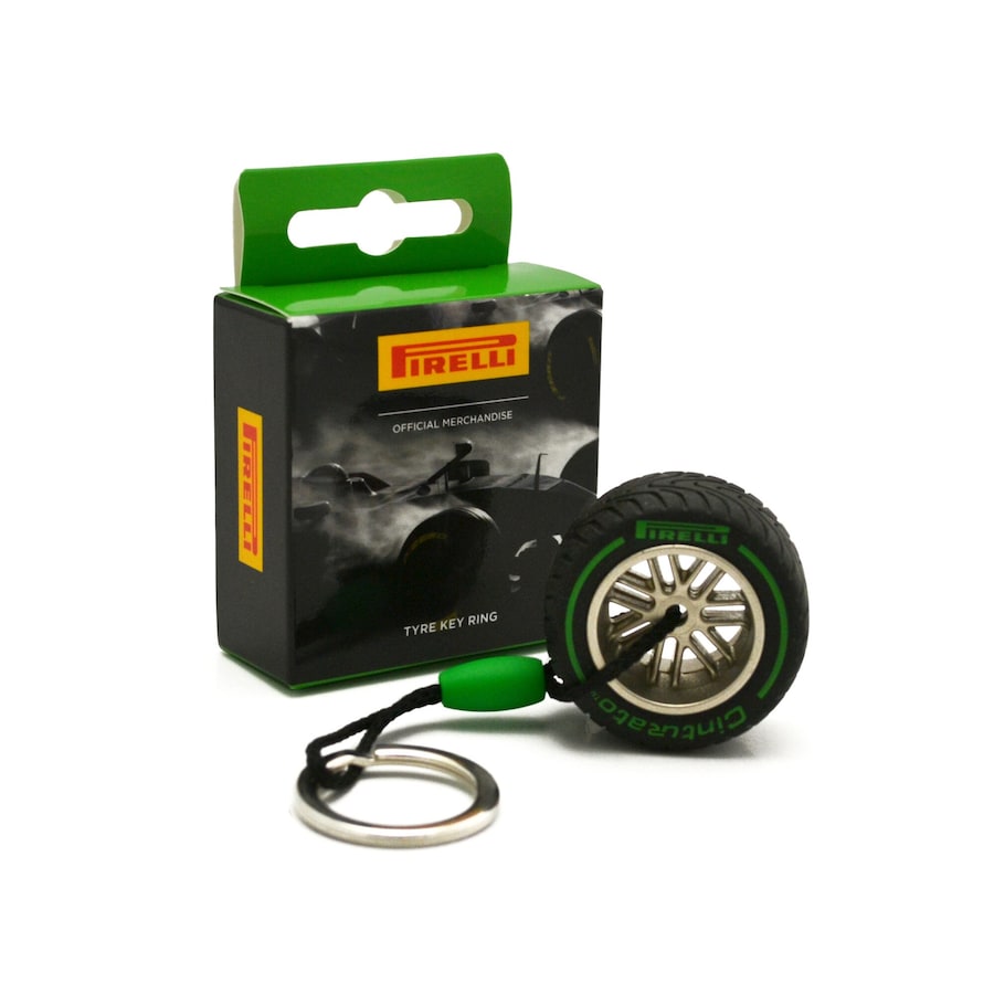 Pirelli Schlüsselanhänger F1 Reifen - grün