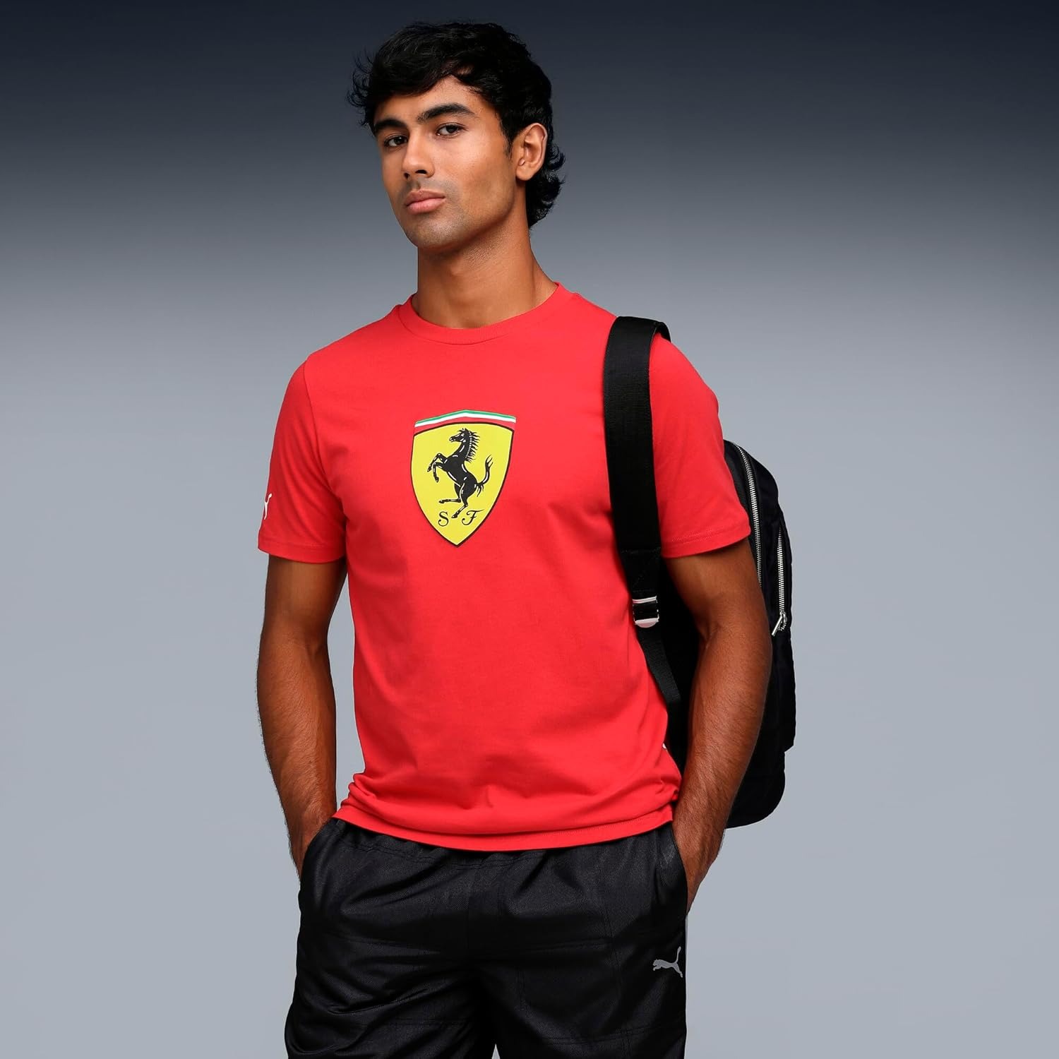 Scuderia Ferrari Puma T-Shirt "Big Shield" - rot