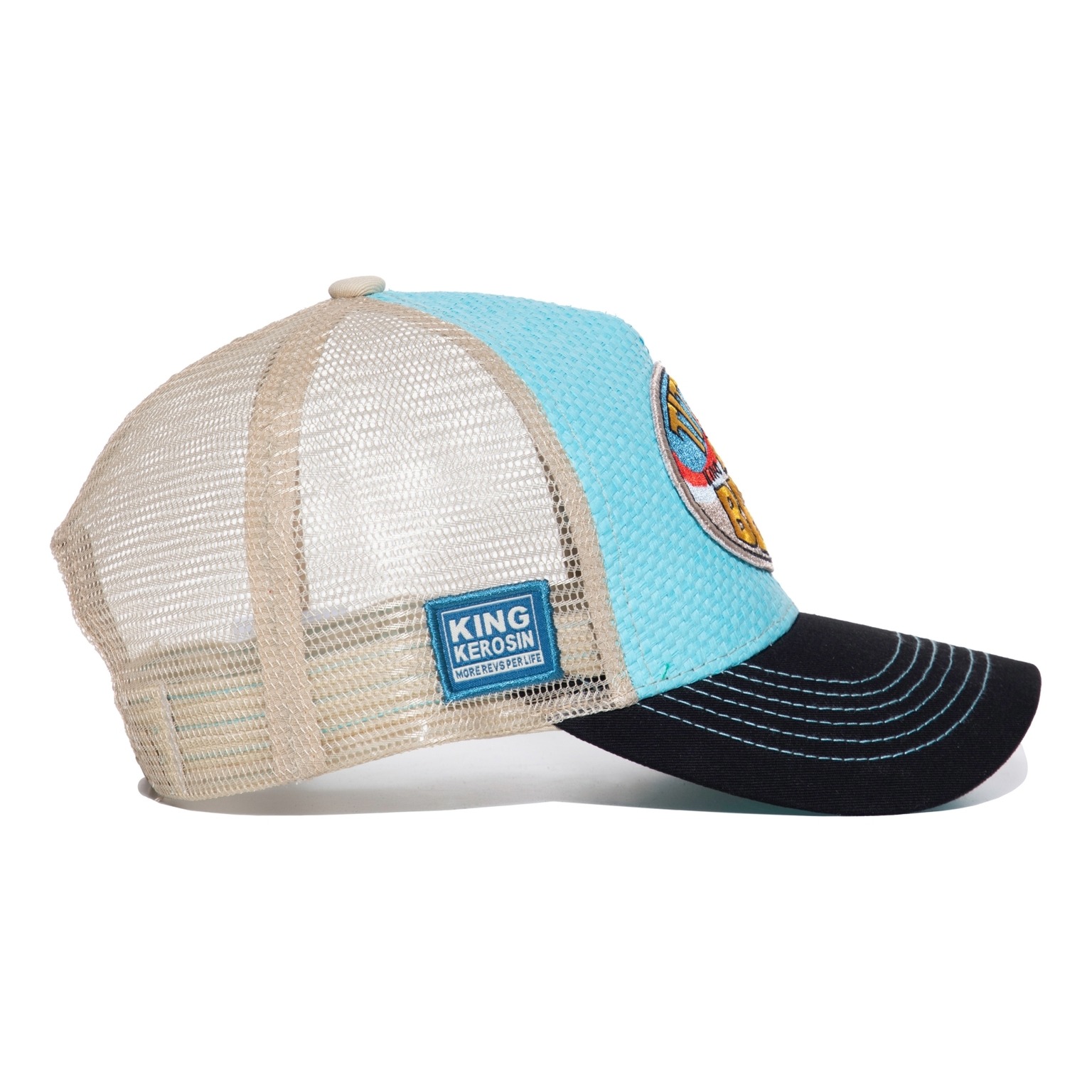 King Kerosin Trucker Cap "Titties and Beer" - hellblau