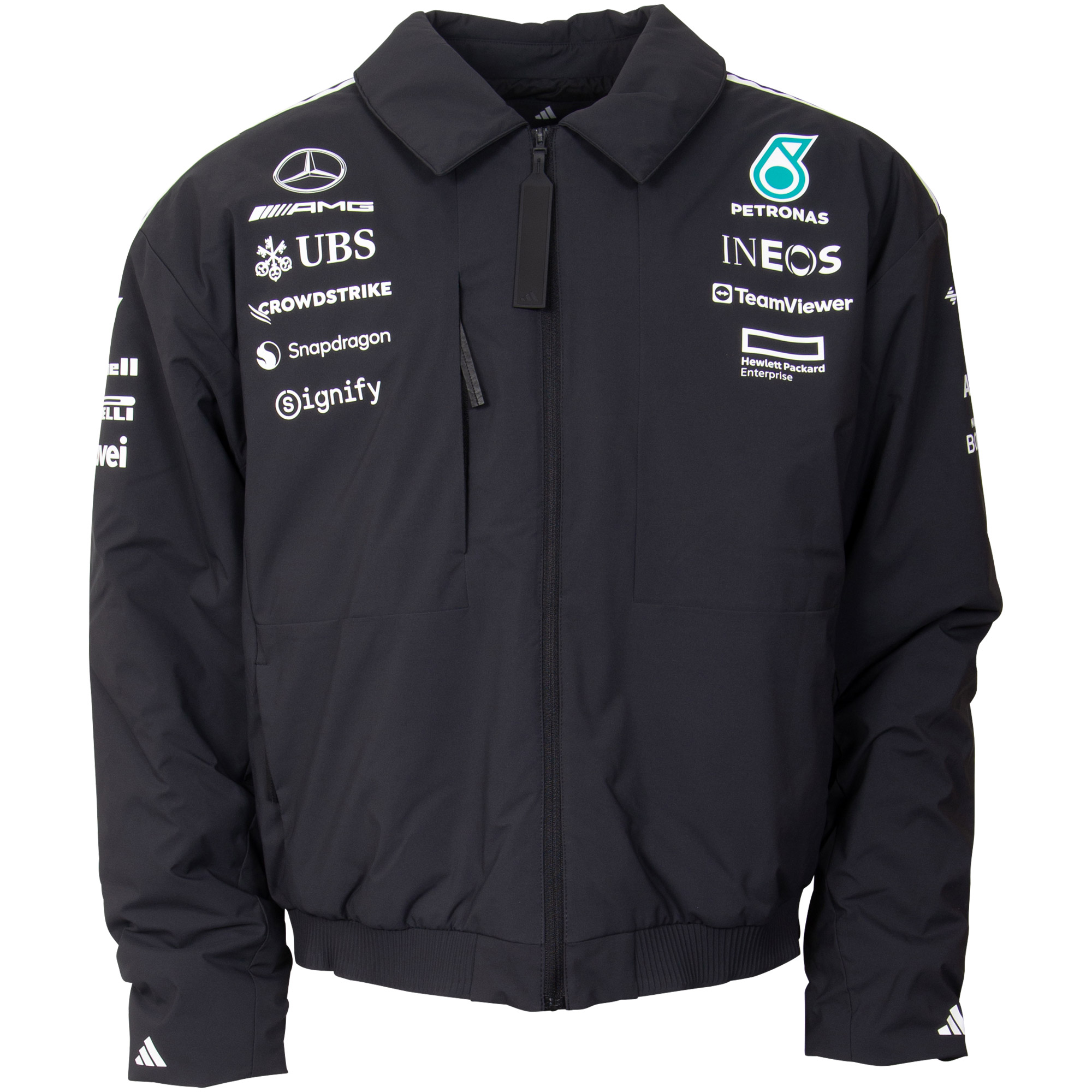 Mercedes AMG Petronas Adidas Teamjacke - schwarz