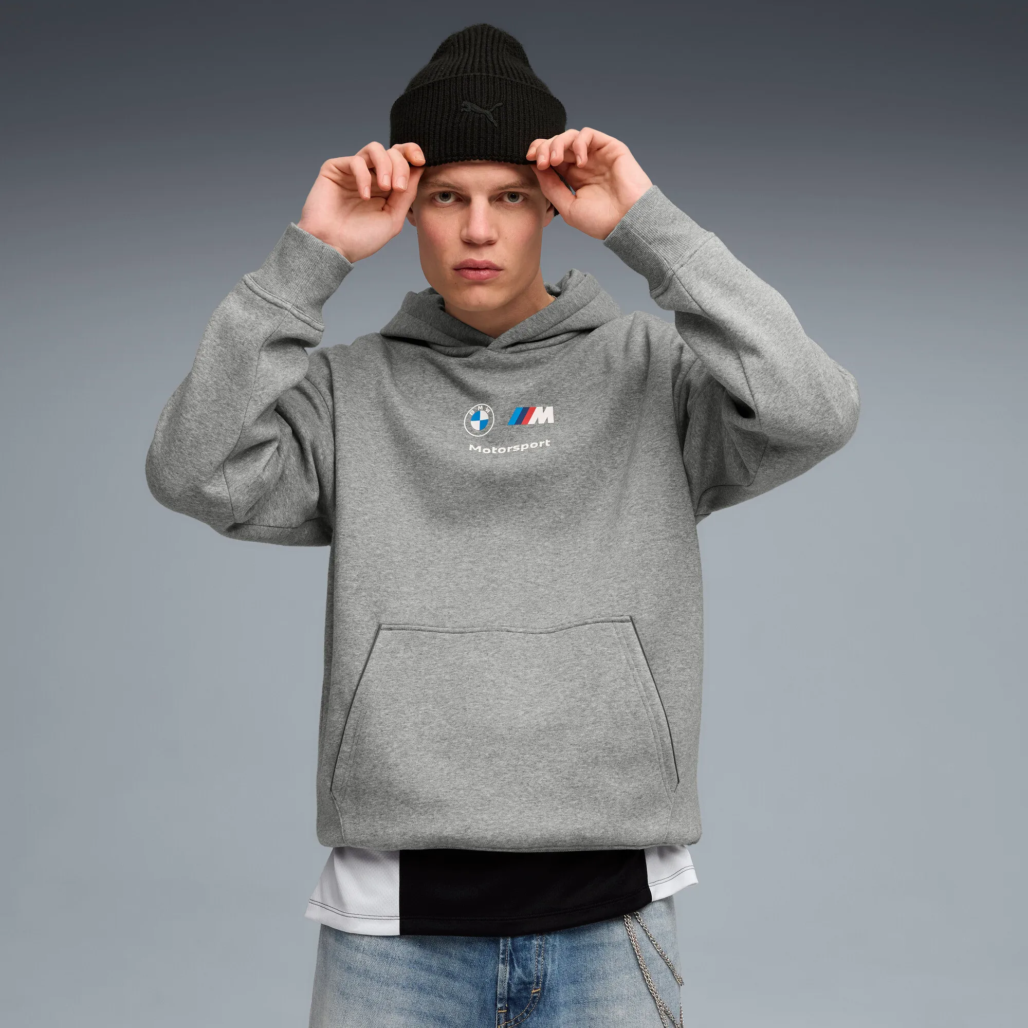 BMW M Motorsport Puma Kapuzenpullover "Essential" -grau