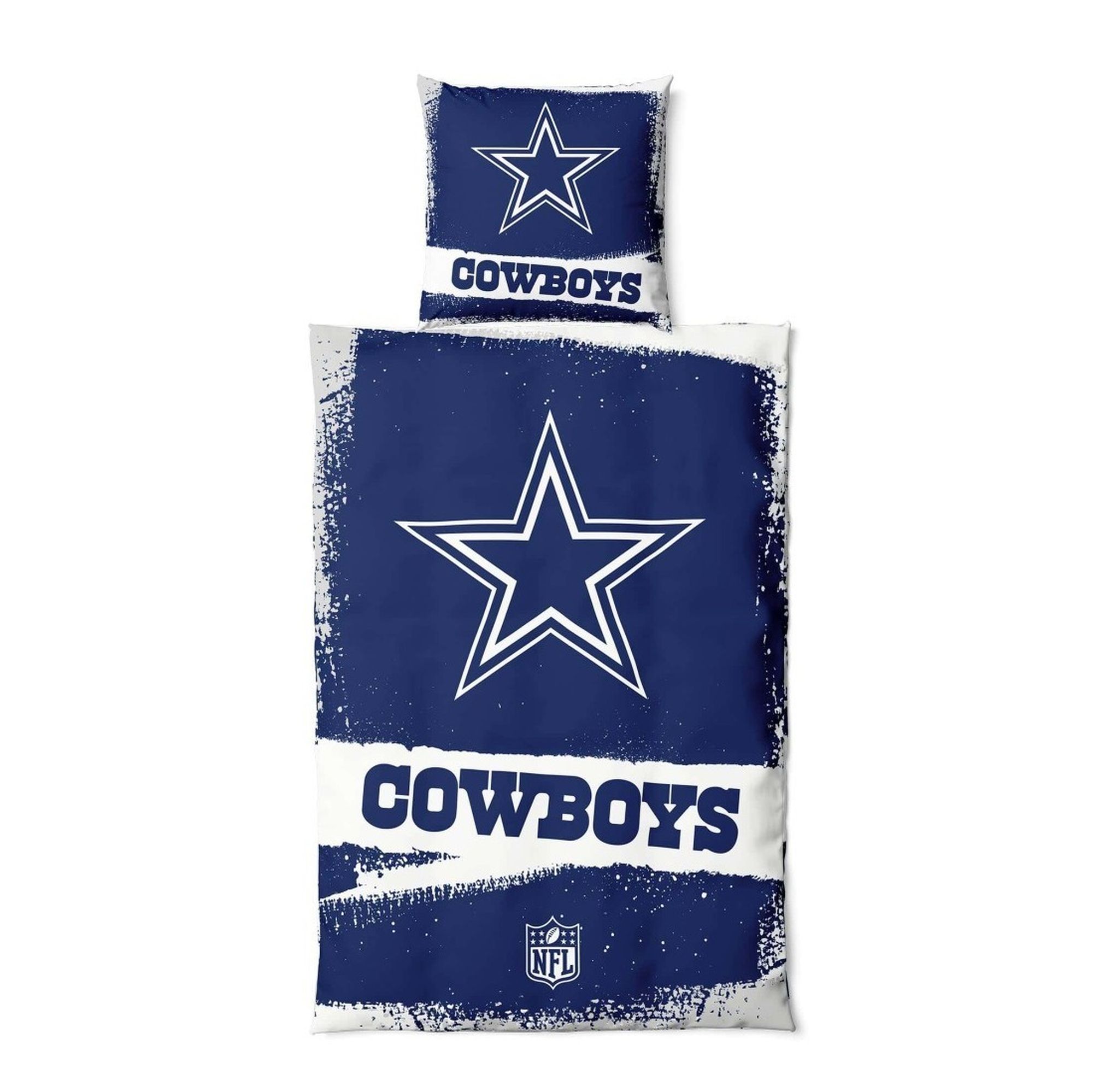 Dallas Cowboys - Bettwäsche-Set "RAW" - blau