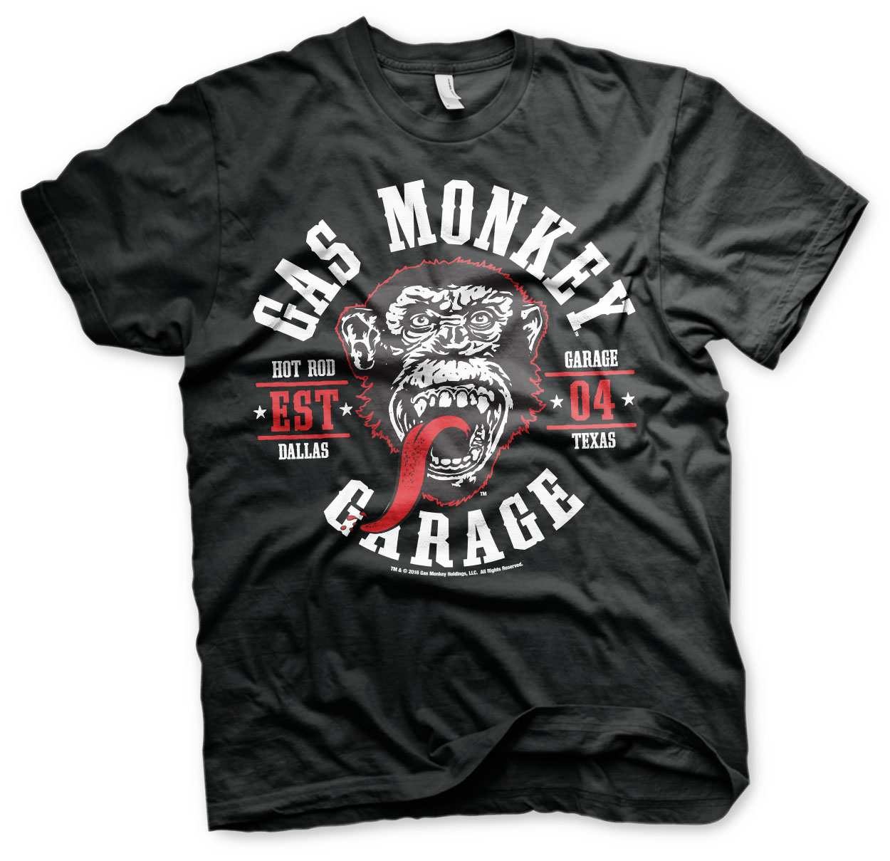Gas Monkey Garage T-Shirt "Round Seal" - schwarz
