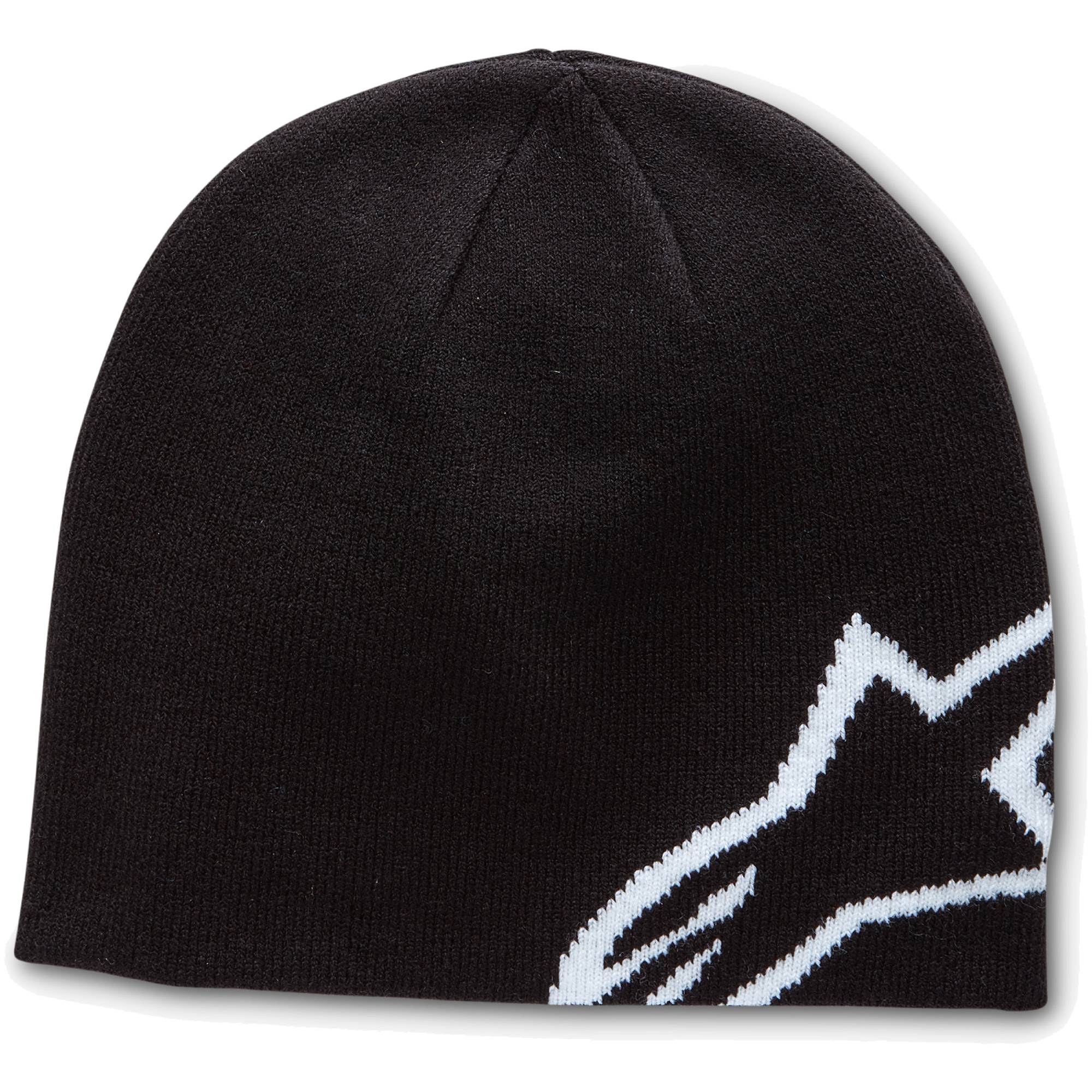 Alpinestars Beanie "Logo weiß" - schwarz
