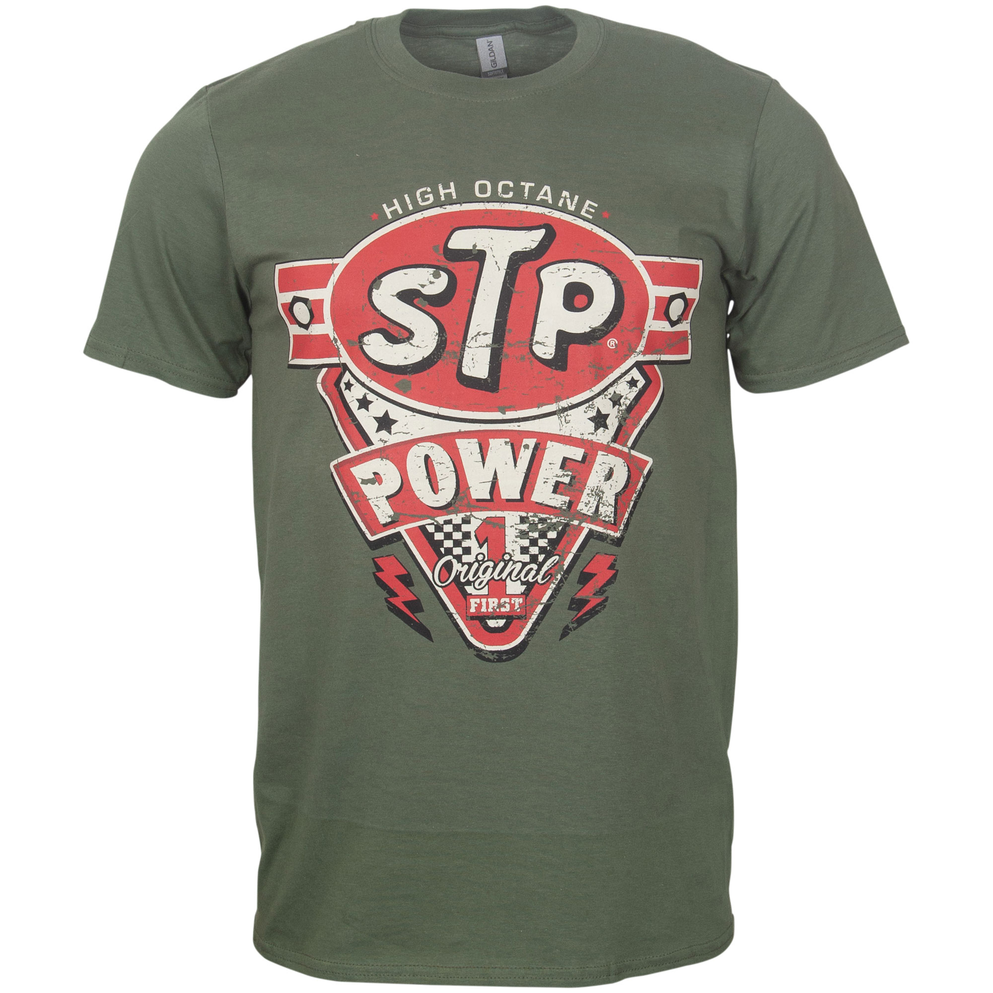 STP Vintage T-Shirt "Power" - grün