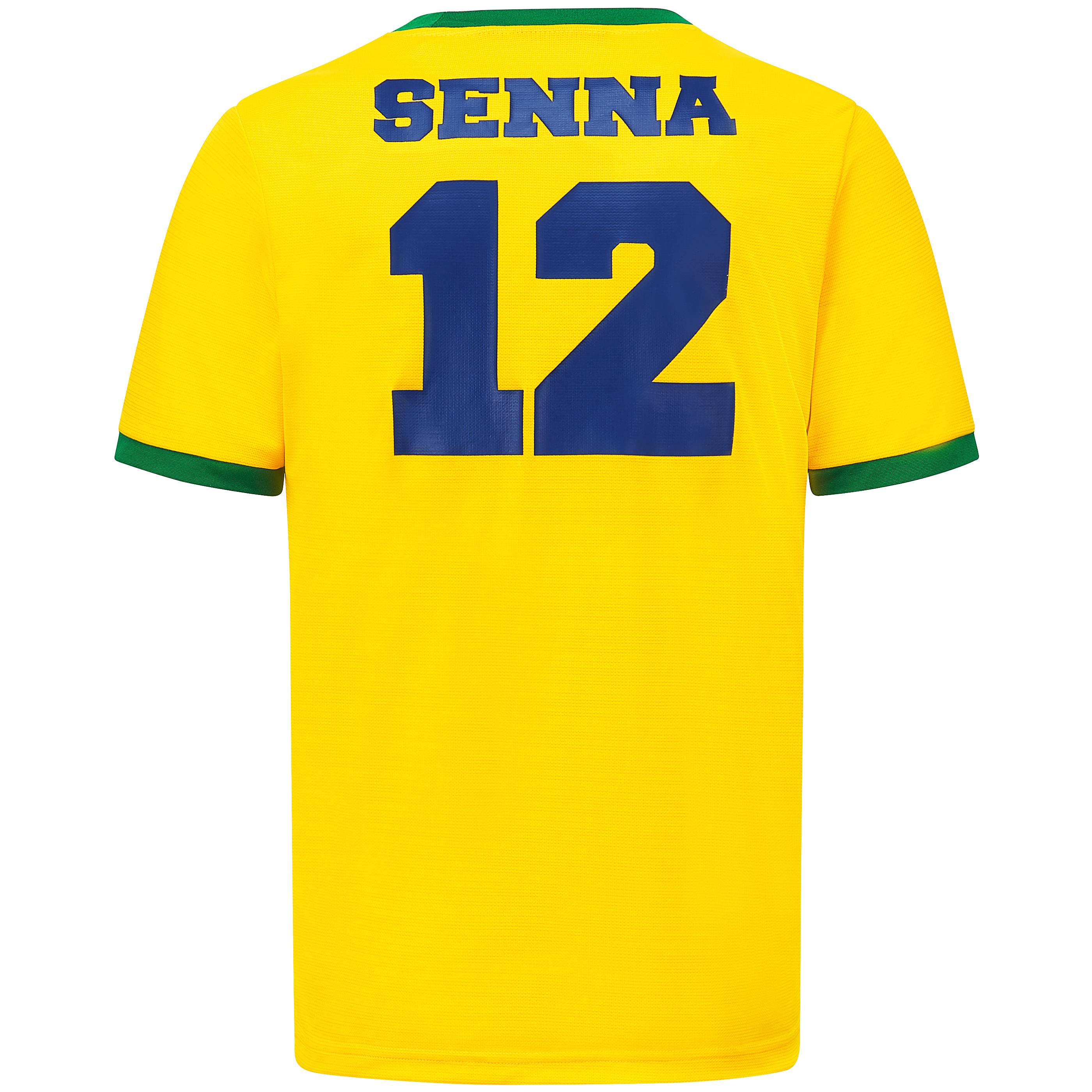 Ayrton Senna T-Shirt "Senna 12" - gelb