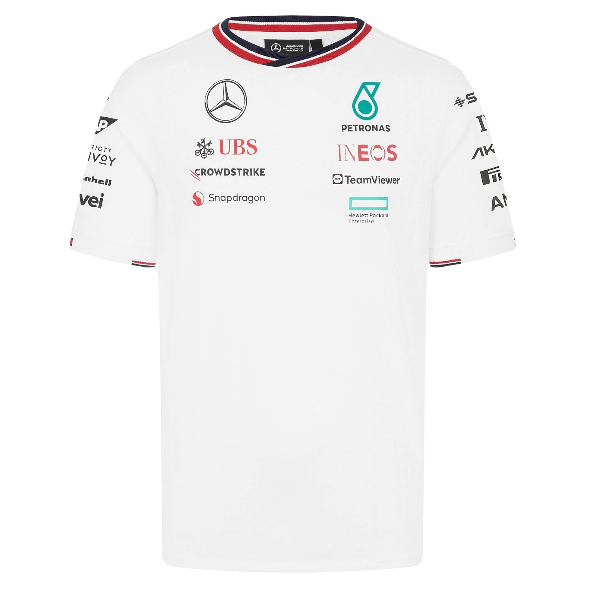 Mercedes AMG Petronas T-Shirt Teamline 2024 - weiß