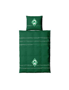 SV Werder Bremen - GOTS Bettwäsche Raute - grün