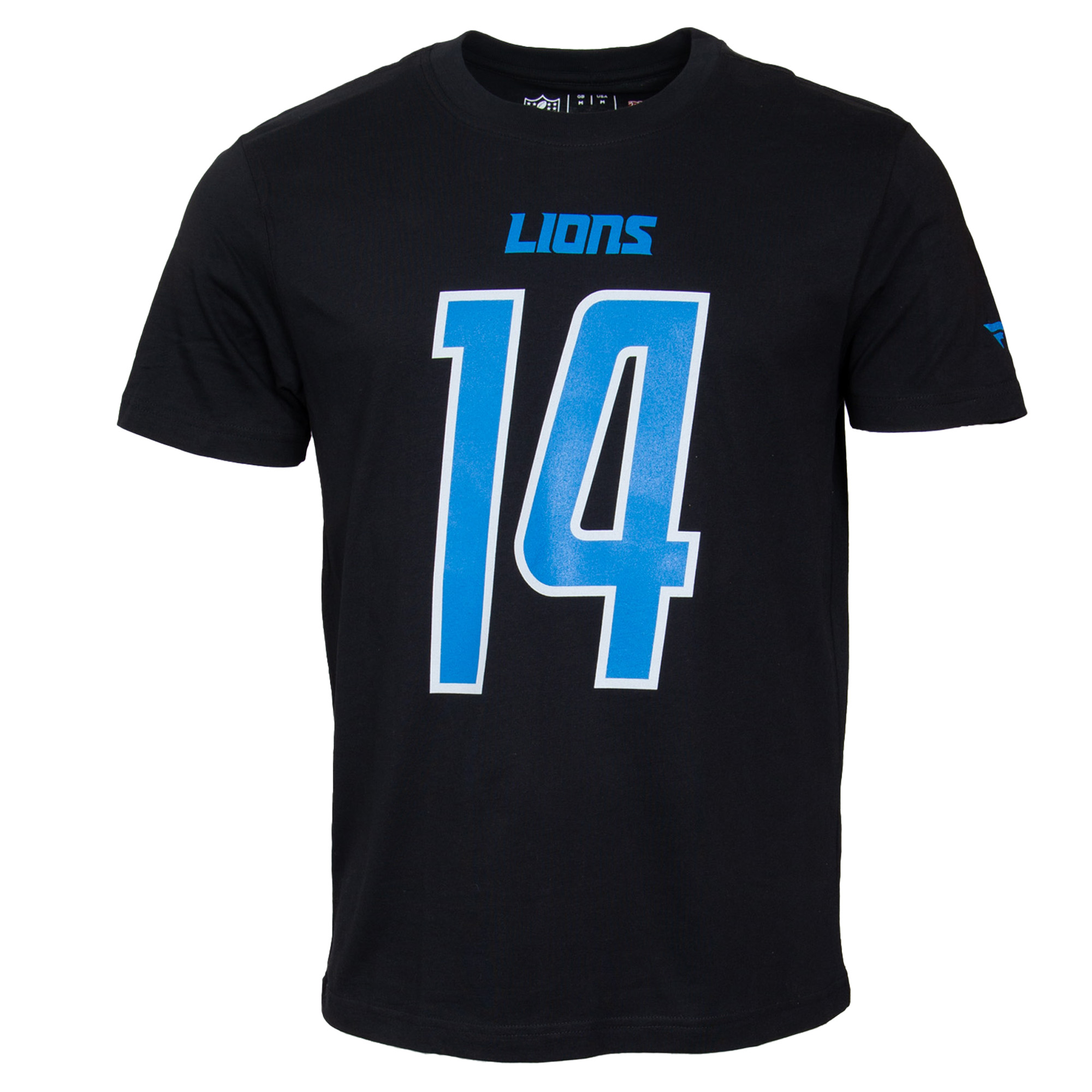 Black detroit lions t shirt best sale