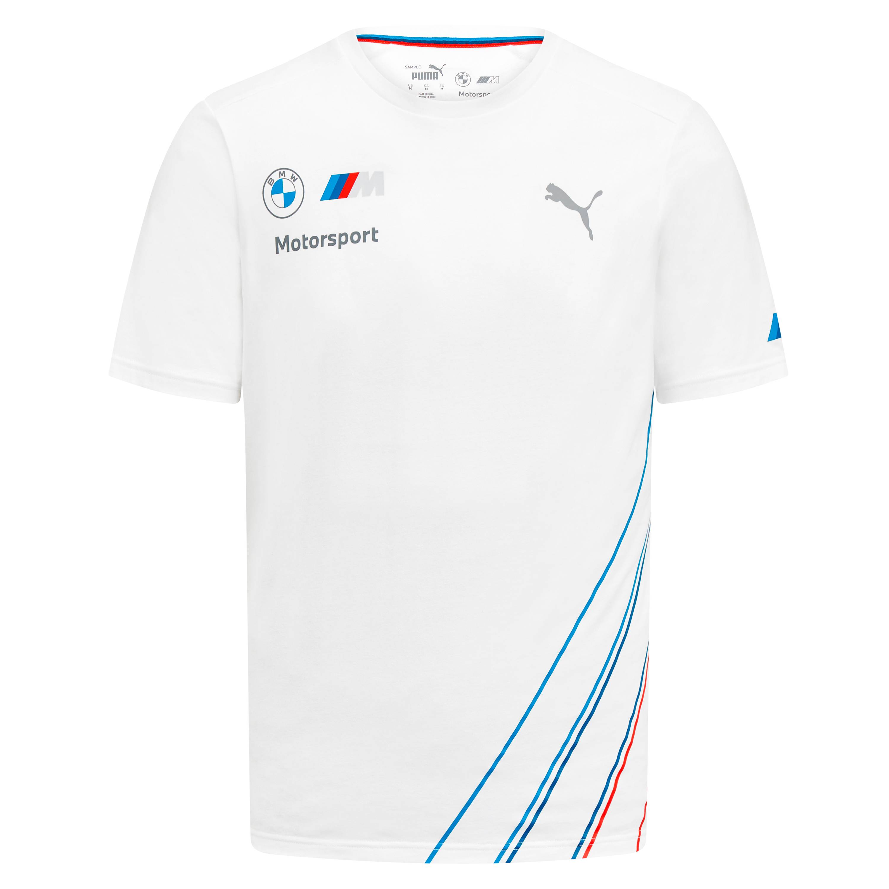BMW Motorsport T-Shirt "Teamline" - weiß