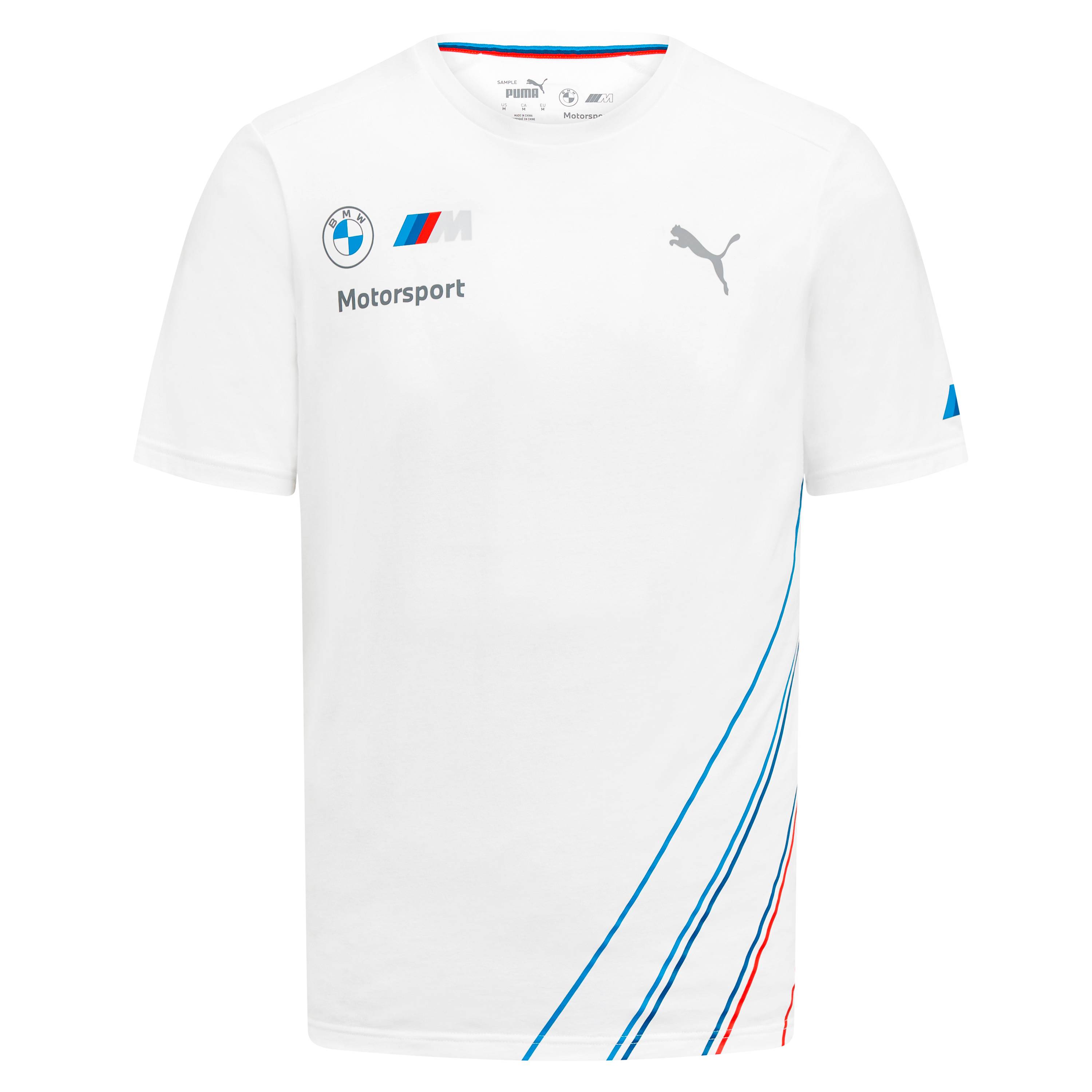 BMW Motorsport T-Shirt "Teamline" - weiß