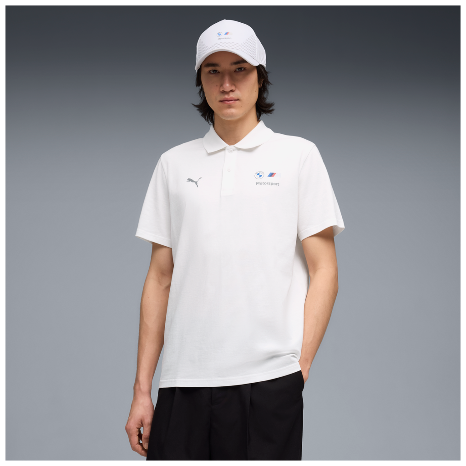 BMW M Motorsport Poloshirt "Essential Logo" Puma - weiß