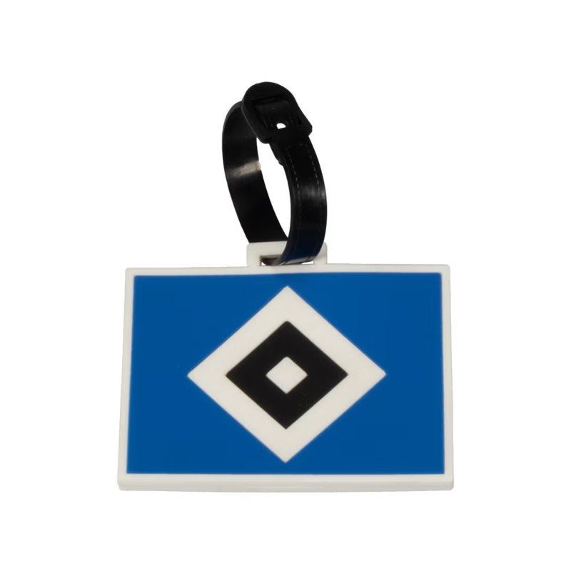 HSV Kofferanhänger „Raute“ in Blau – ca. 9 x 6,5 cm – Polyester